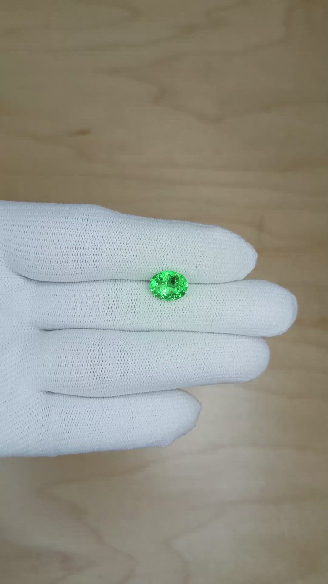 2.02 Ct. Emerald from Colombia Size Video