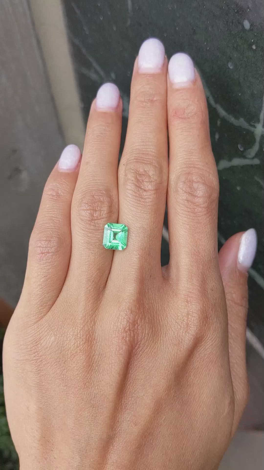1.86 Ct. Emerald from Colombia Size Video