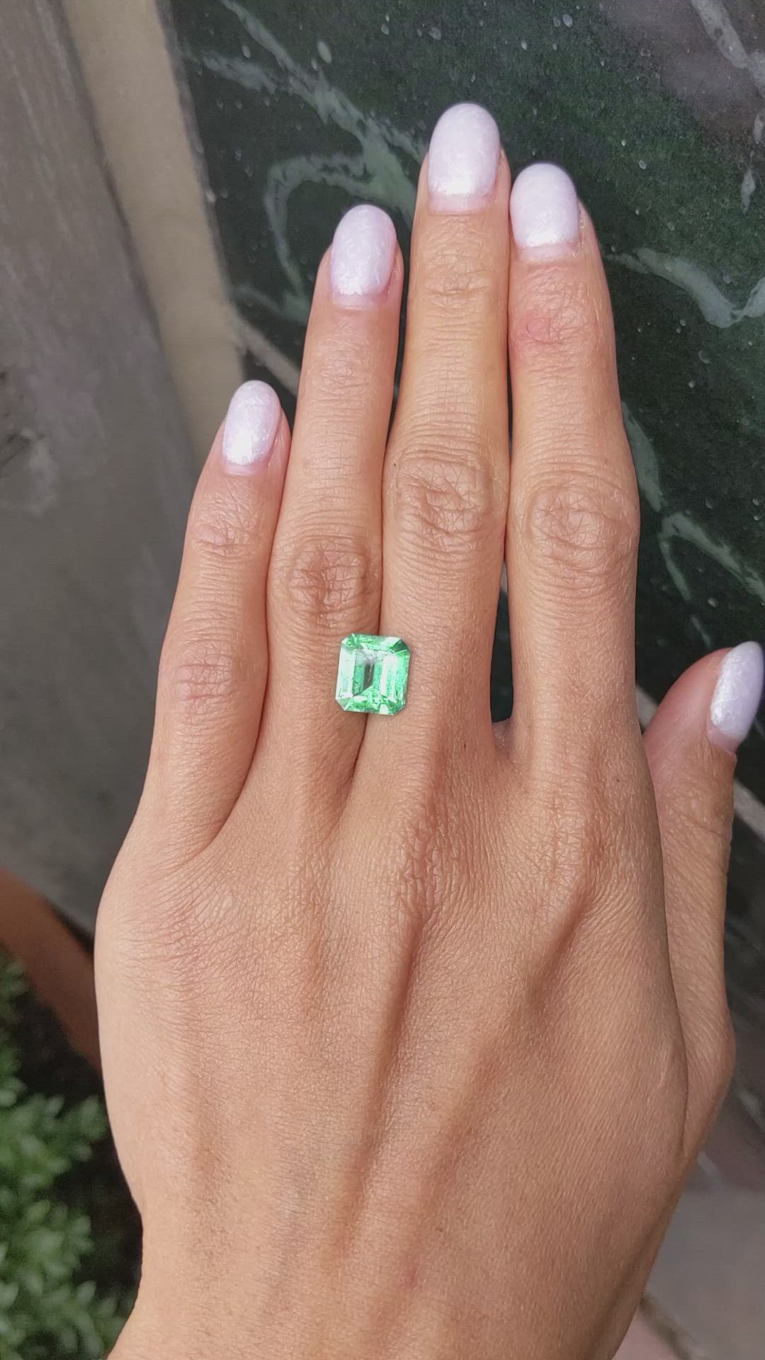 2.70 Ct. Emerald from Colombia Size Video