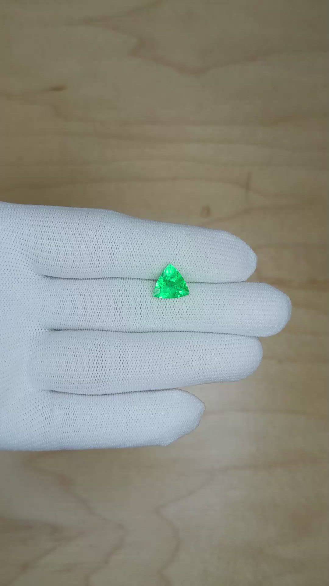 1.88 Ct. Emerald from Colombia Size Video