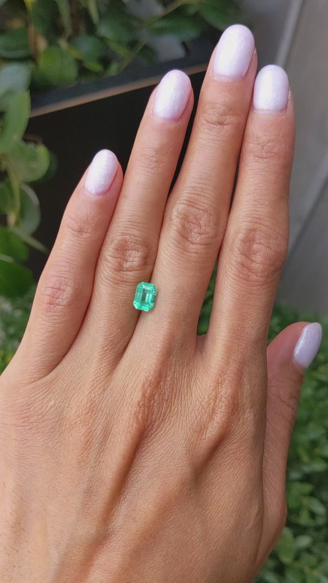 1.07 Ct. Emerald from Brazil Size Video