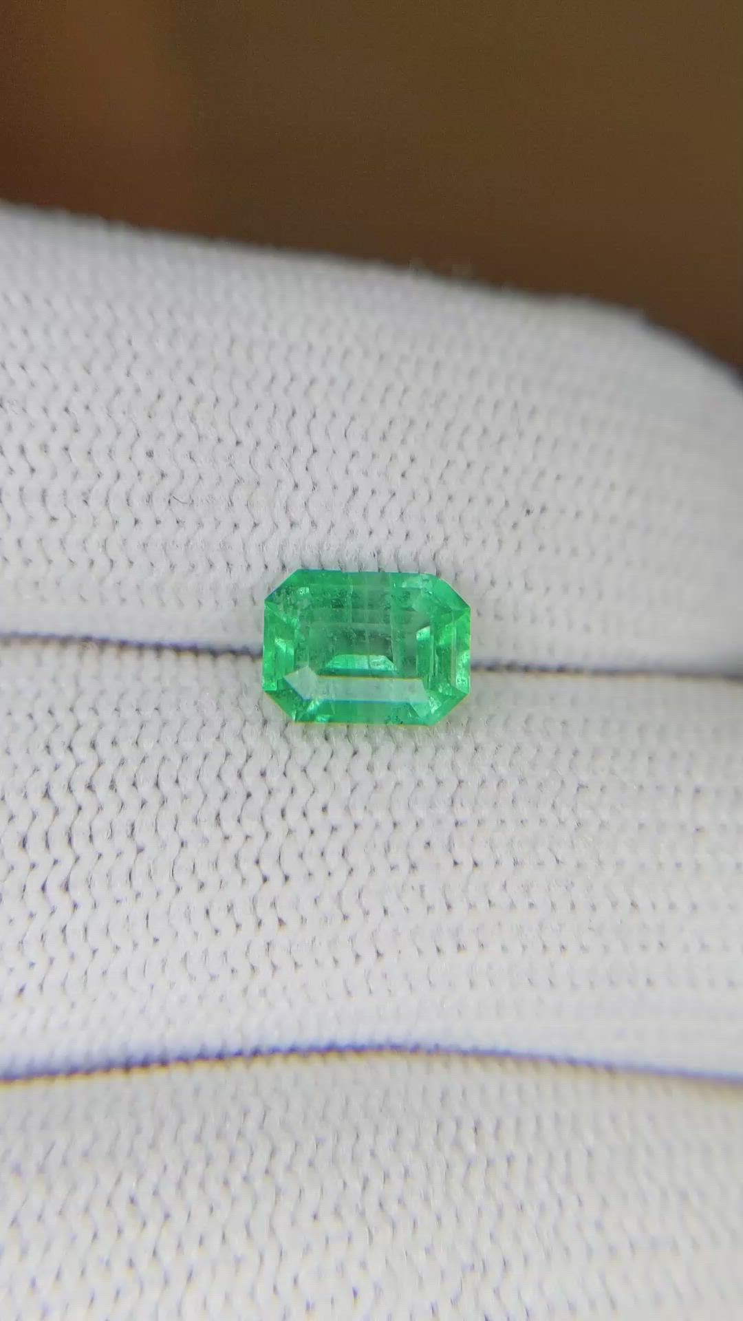 1.07 Ct. Emerald from Brazil Size Video