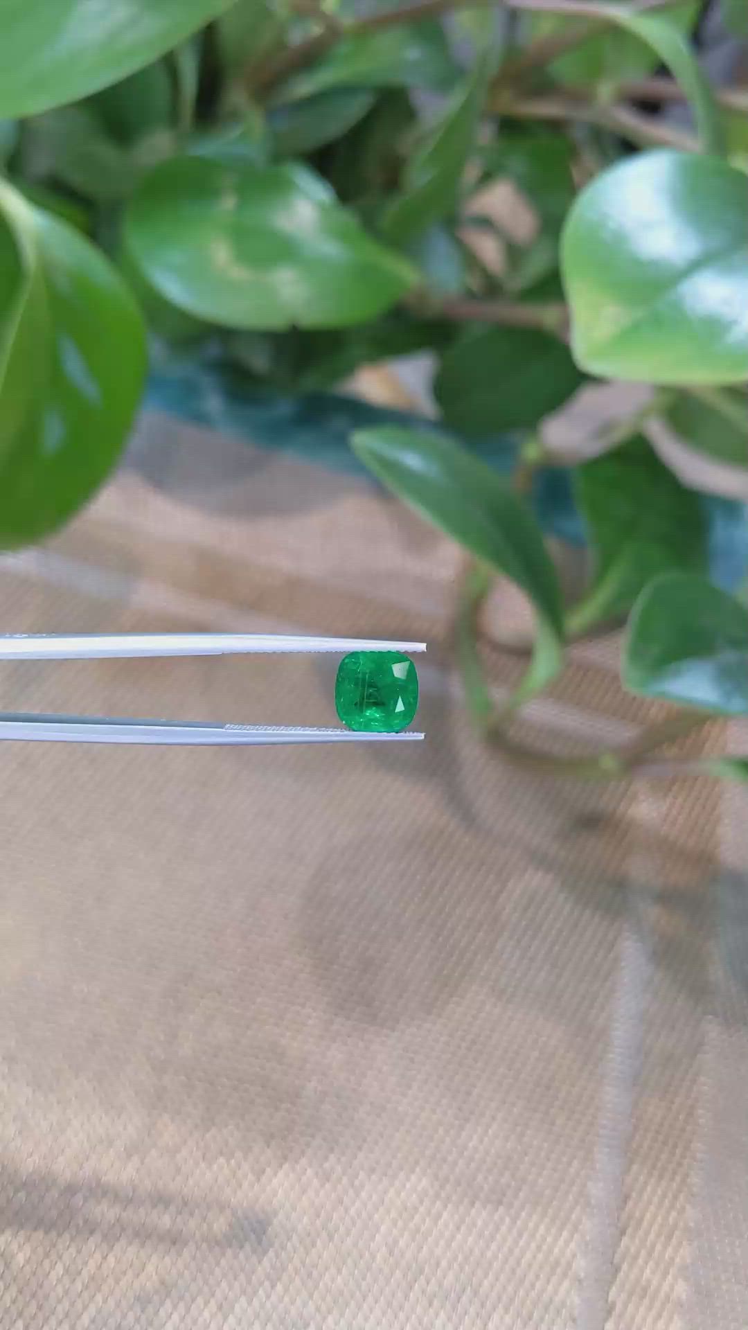 2.96 Ct. Emerald from Zambia Size Video