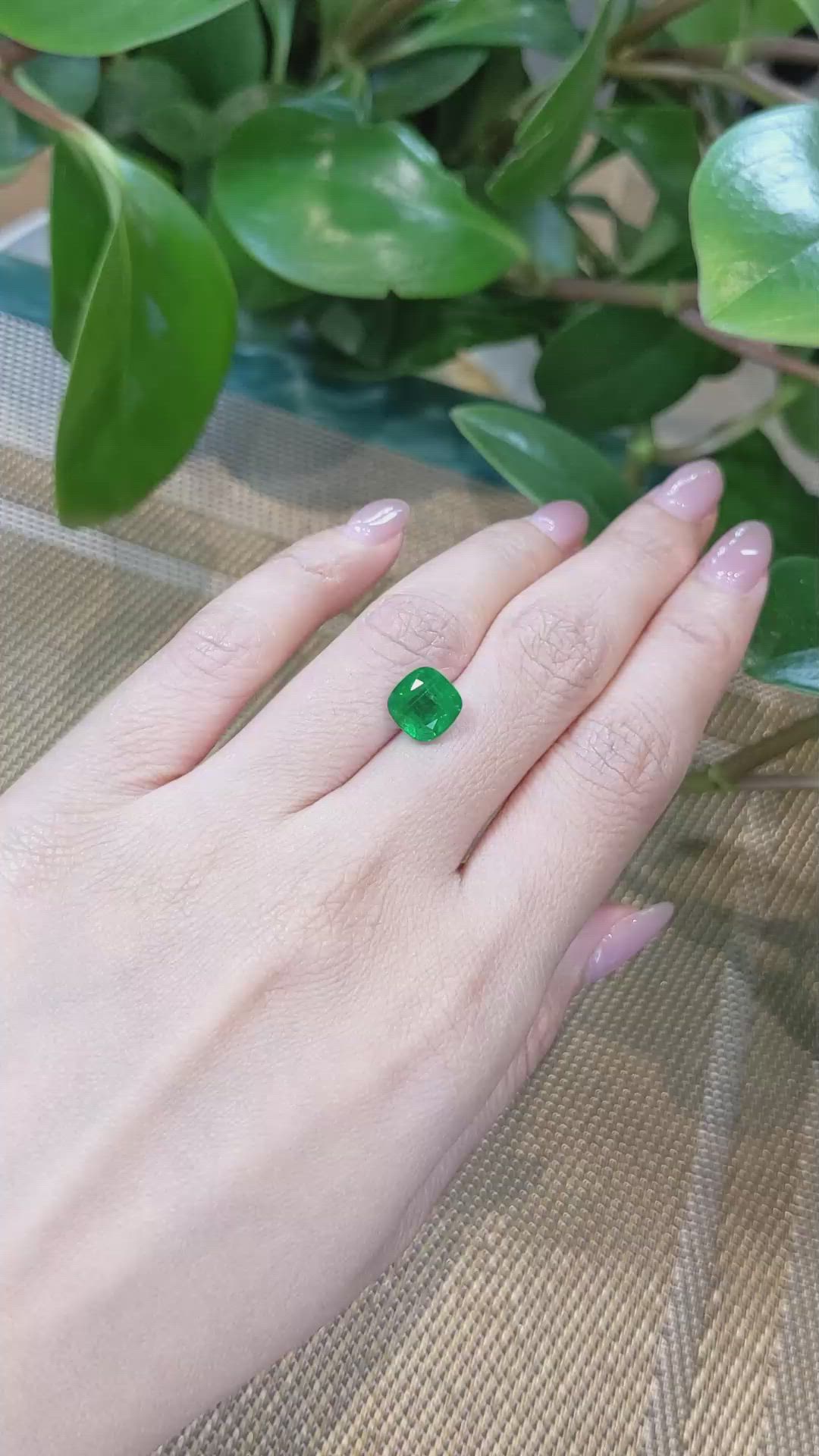 2.96 Ct. Emerald from Zambia Size Video