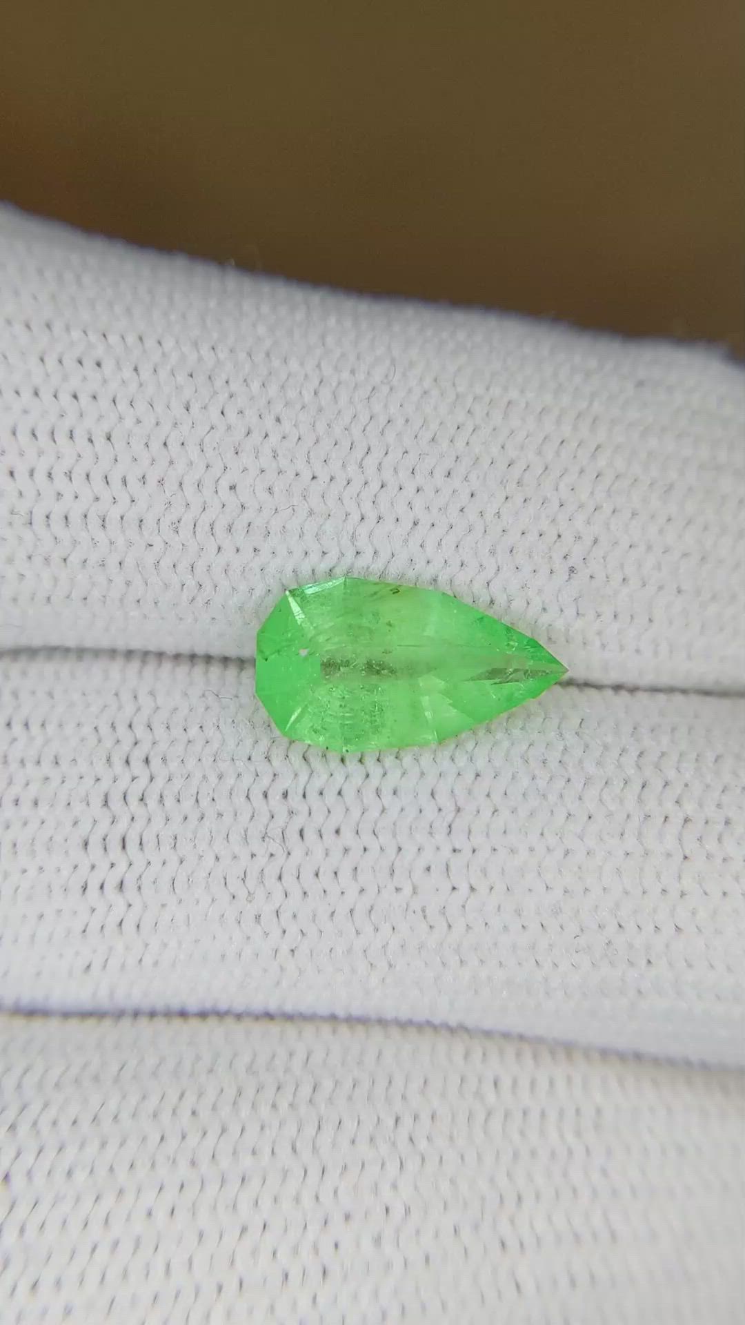 1.77 Ct. Emerald from Colombia Size Video
