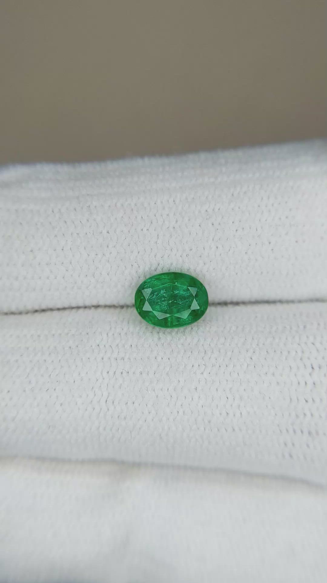 0.84 Ct. Emerald from Zambia Size Video