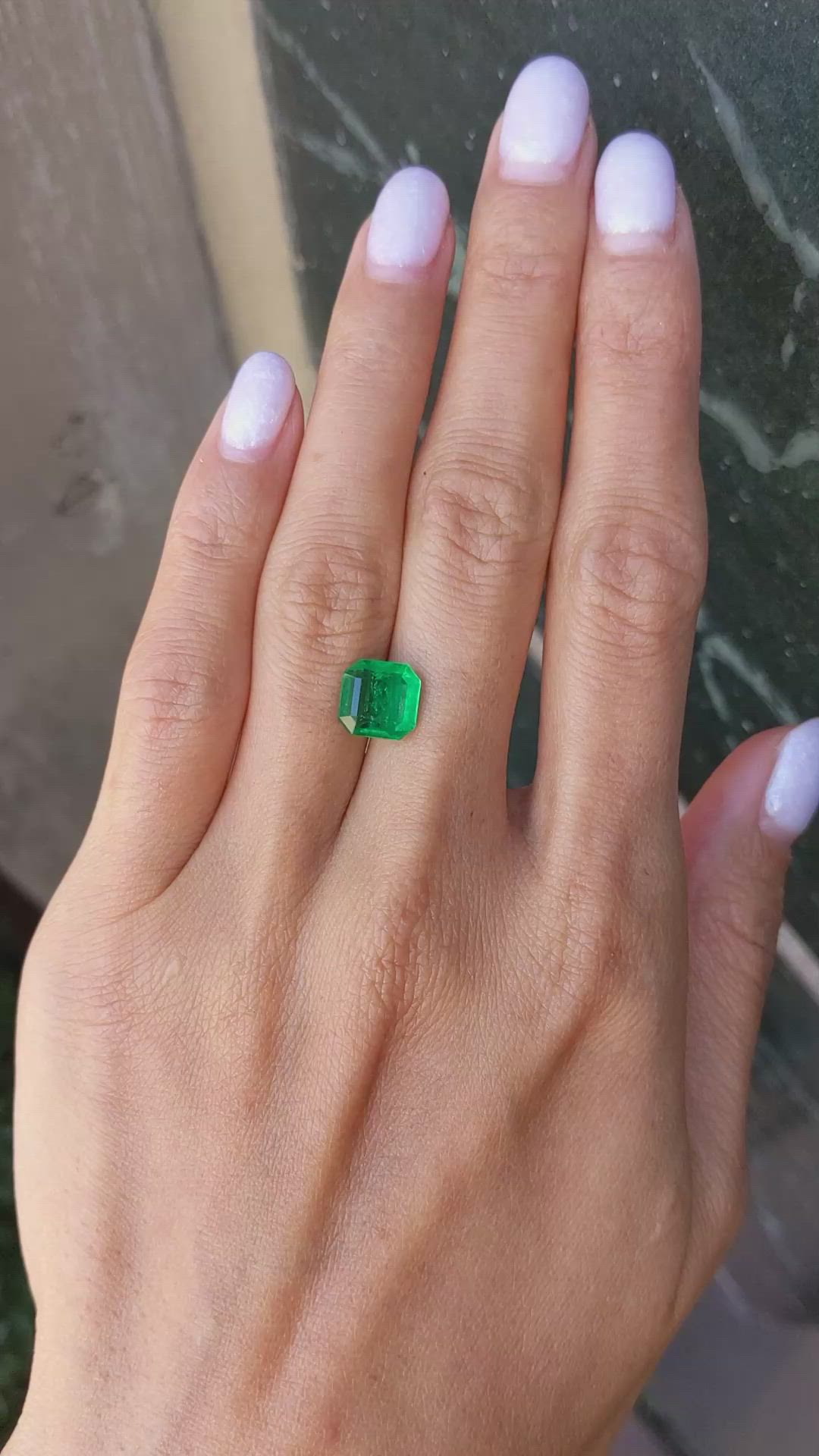 2.62 Ct. Emerald from Zambia Size Video