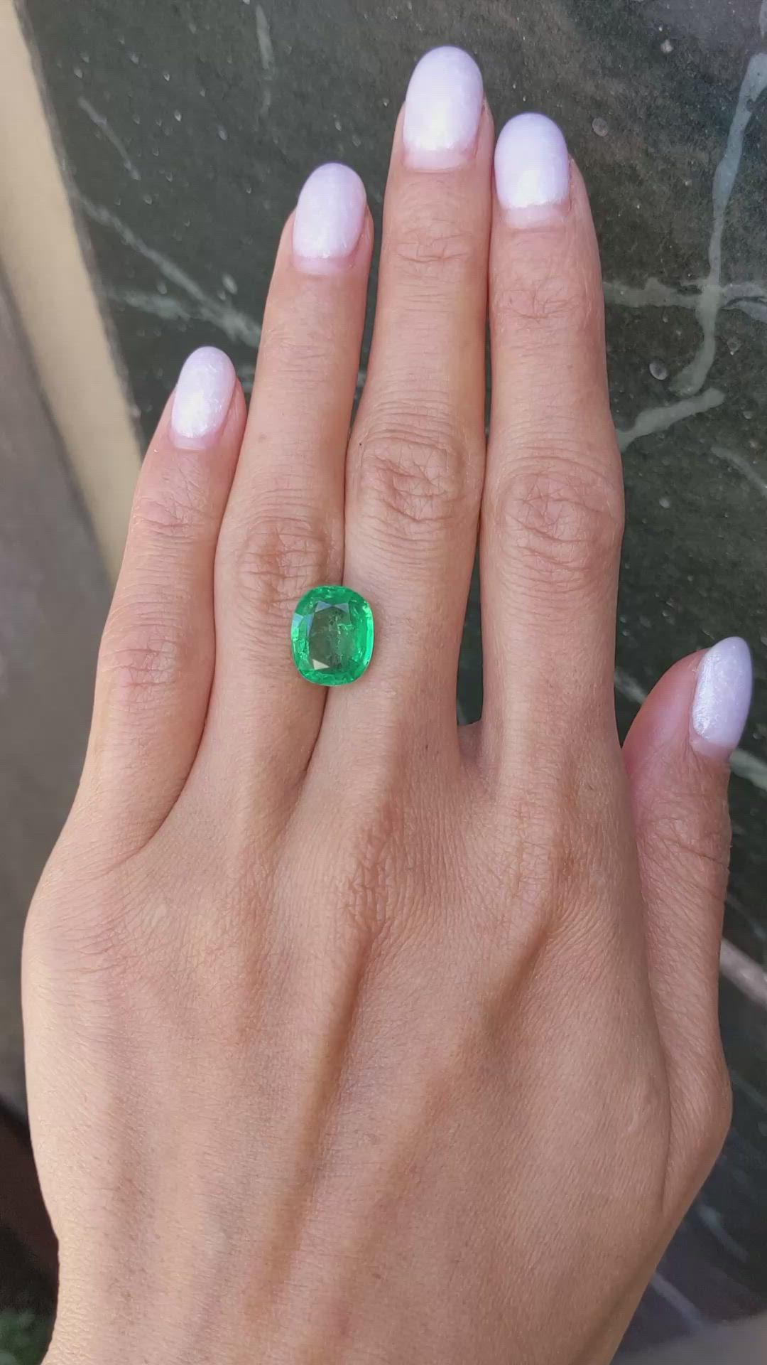 4.85 Ct. Emerald from Zambia Size Video