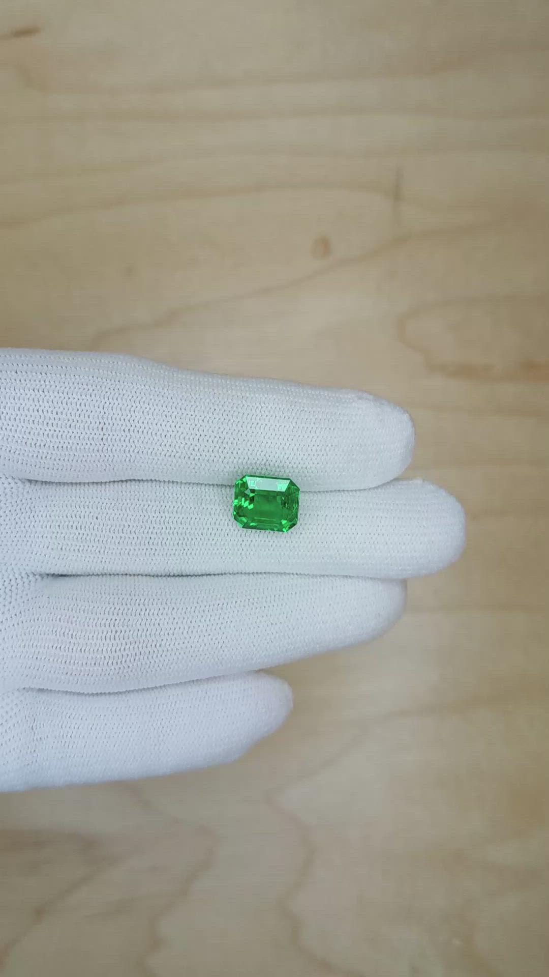 3.75 Ct. Emerald from Zambia Size Video
