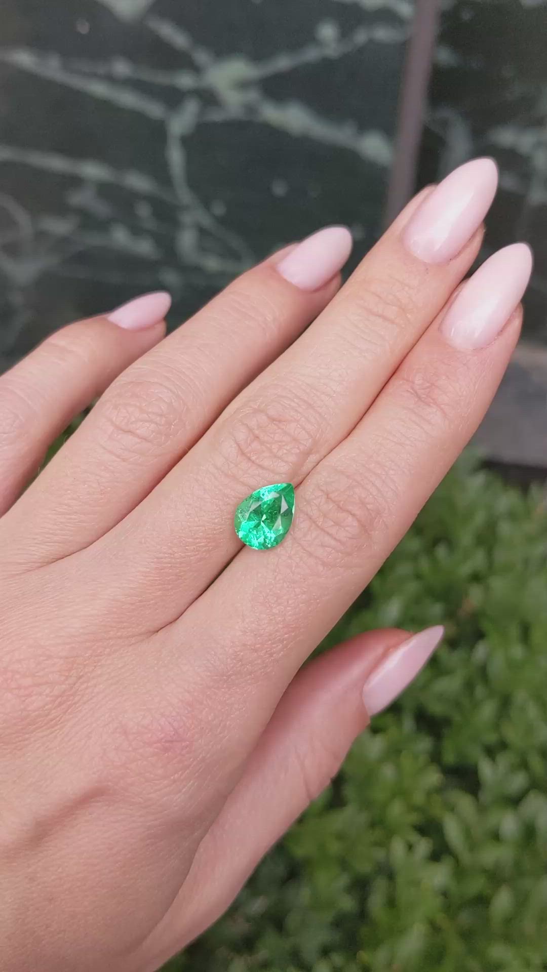 2.42 Ct. Emerald from Colombia Size Video