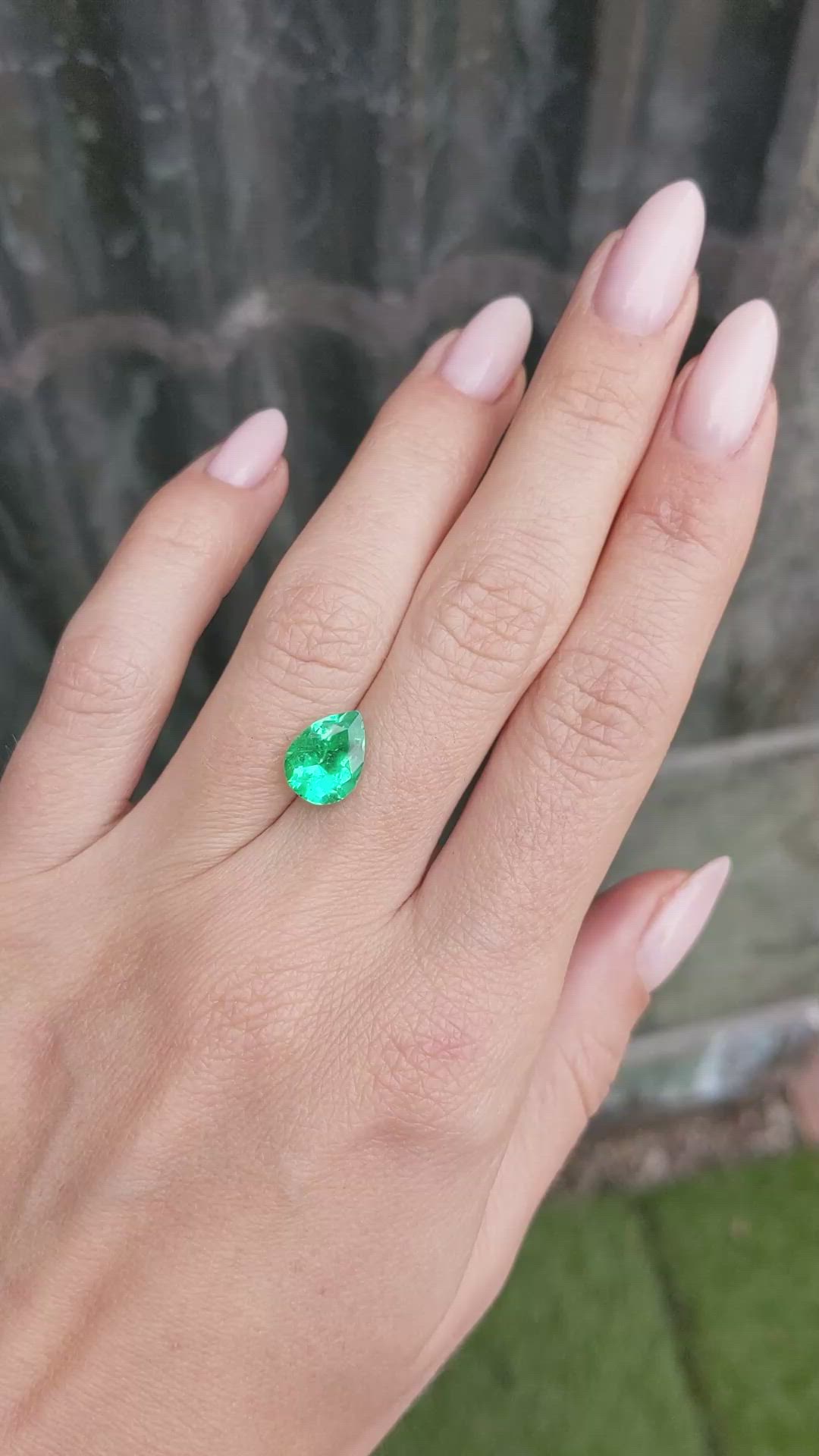 2.42 Ct. Emerald from Colombia Size Video