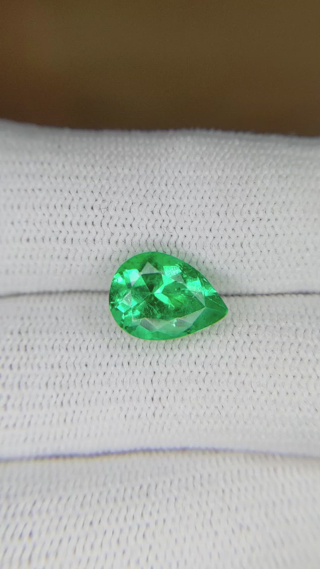 2.42 Ct. Emerald from Colombia Size Video