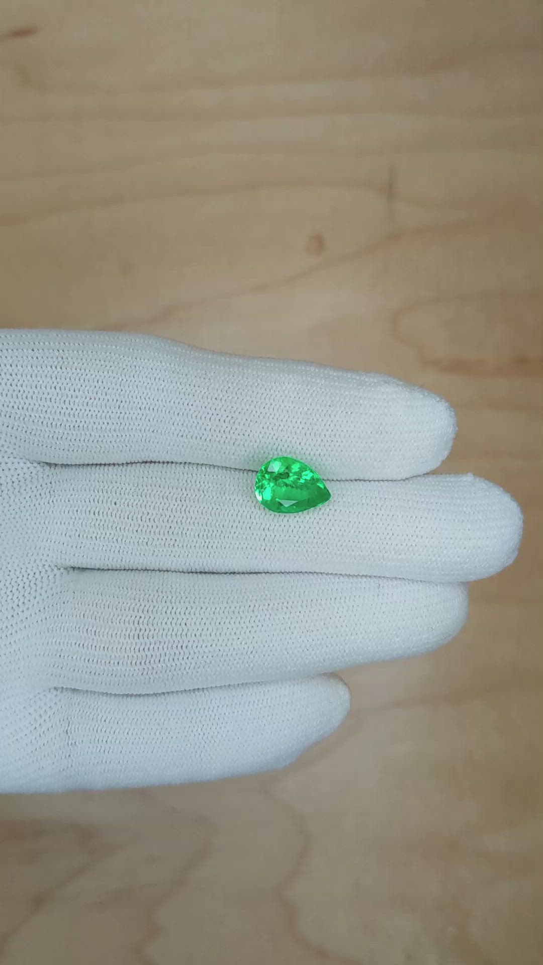 2.42 Ct. Emerald from Colombia Size Video