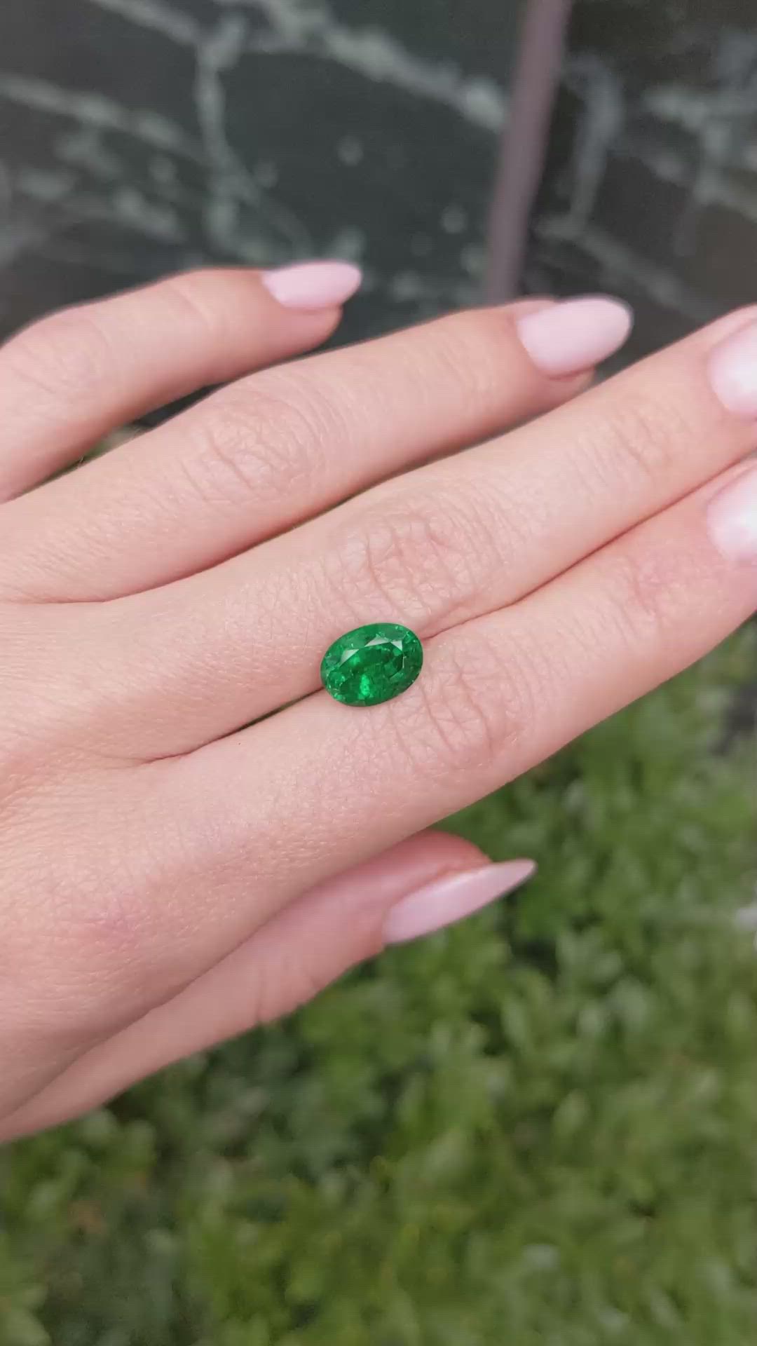 2.50 Ct. Emerald from Zambia Size Video