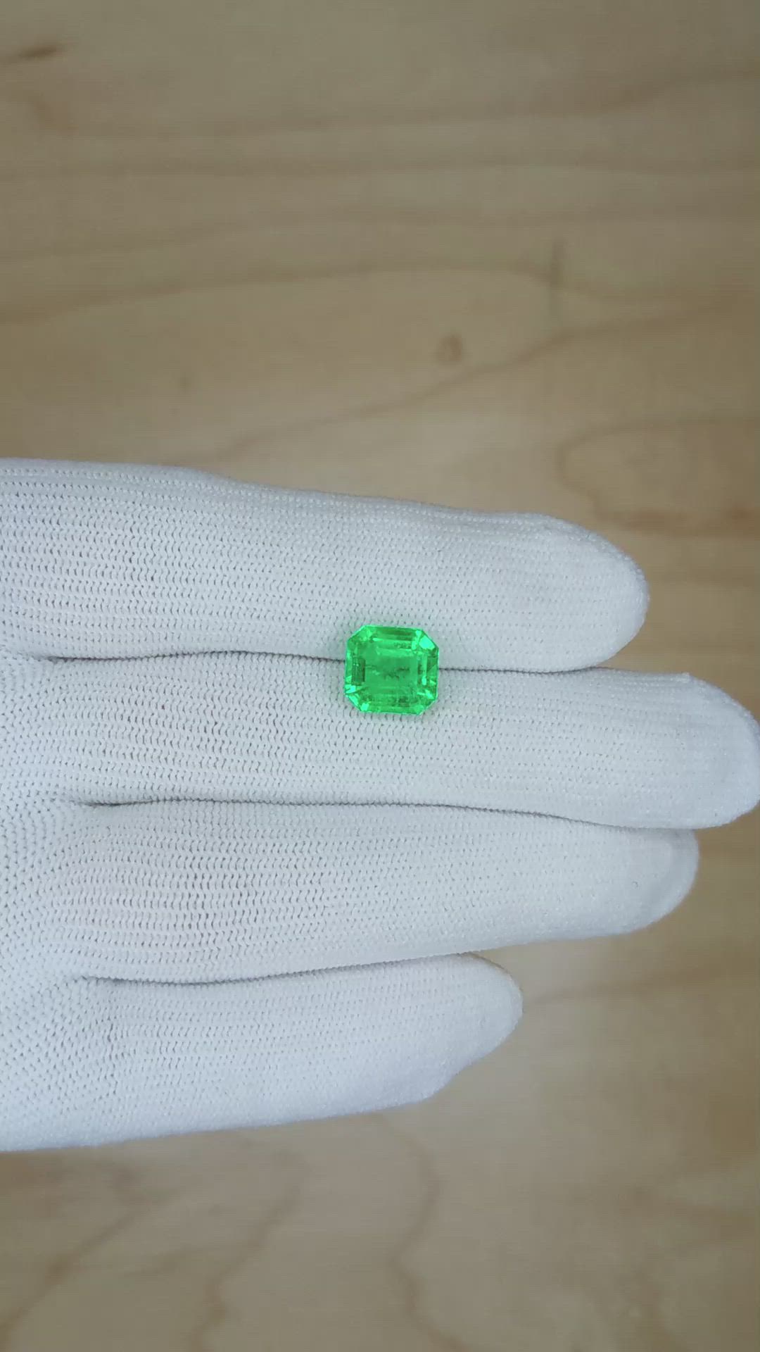 2.77 Ct. Emerald from Colombia Size Video