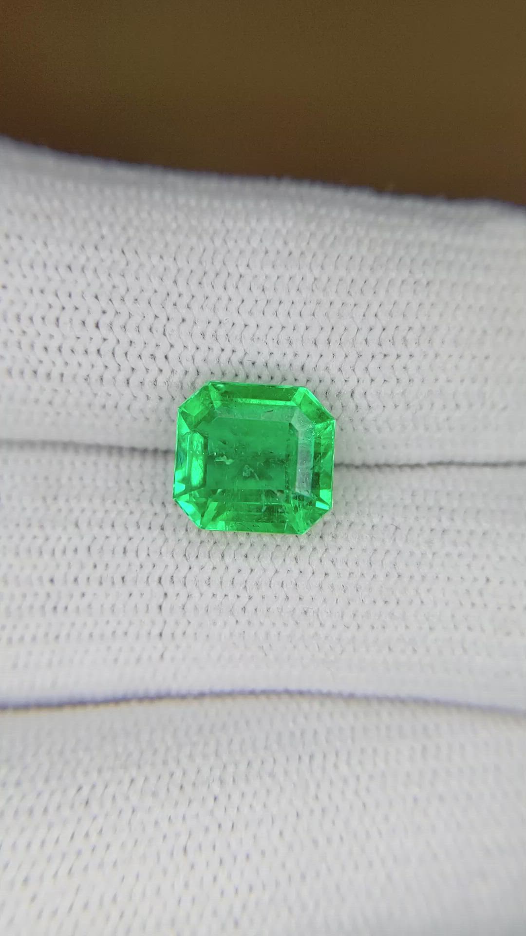 2.77 Ct. Emerald from Colombia Size Video