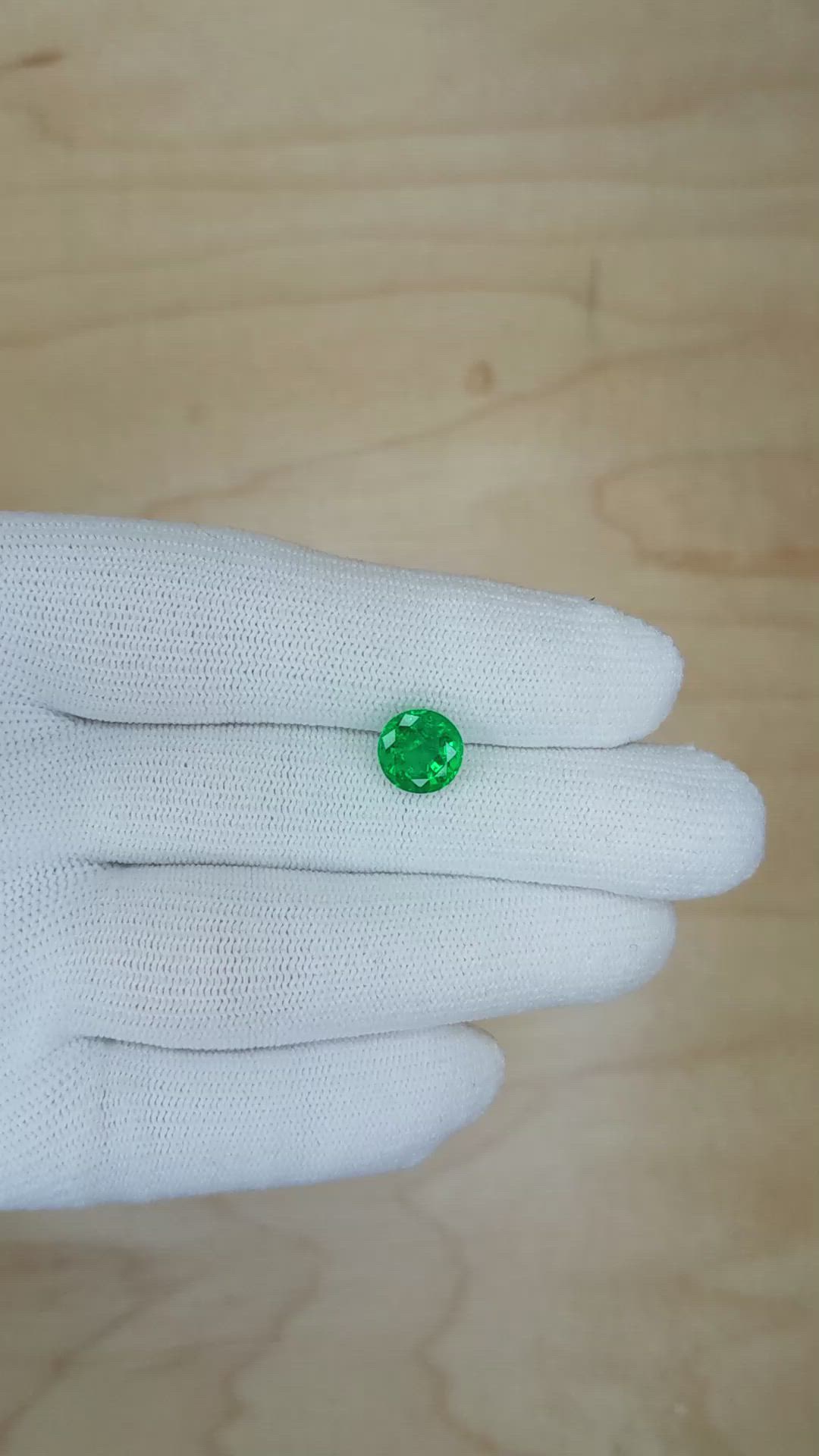 2.10 Ct. Emerald from Zambia Size Video