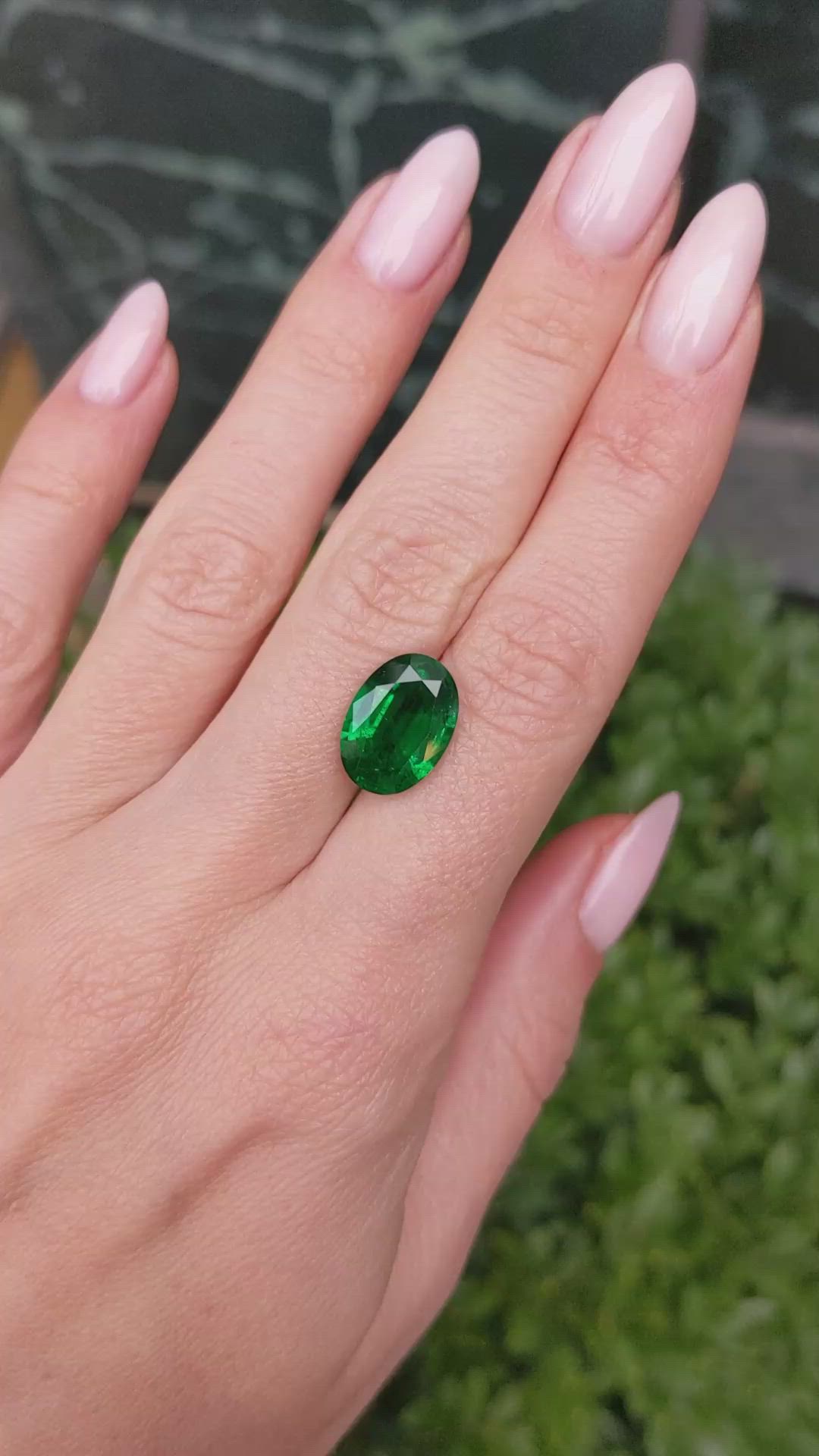 5.01 Ct. Emerald from Zambia Size Video