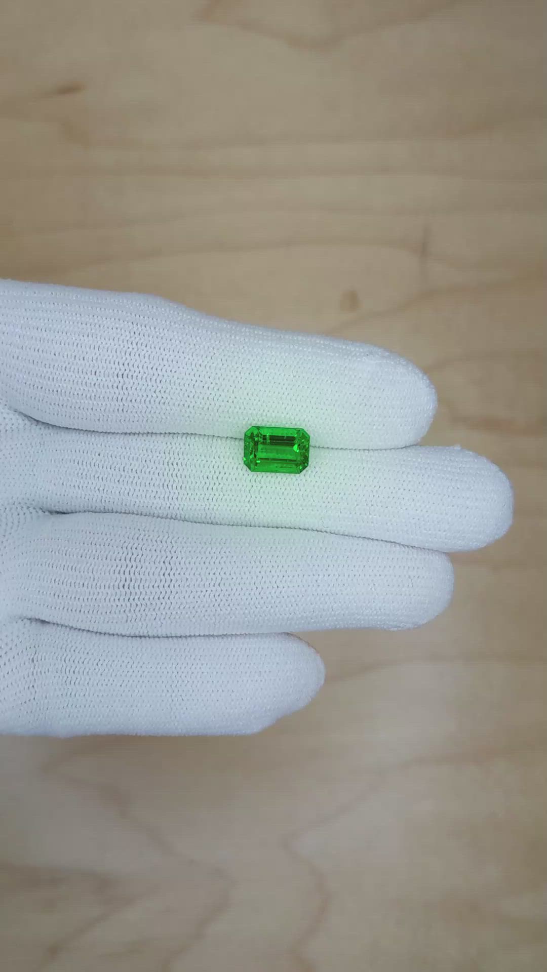 2.20 Ct. Emerald from Zambia Size Video