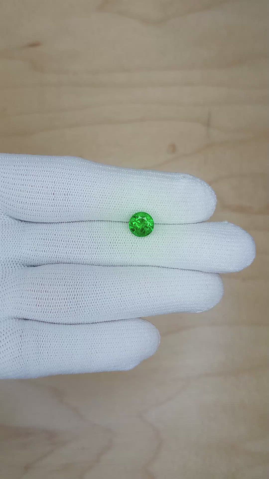 1.35 Ct. Emerald from Zambia Size Video