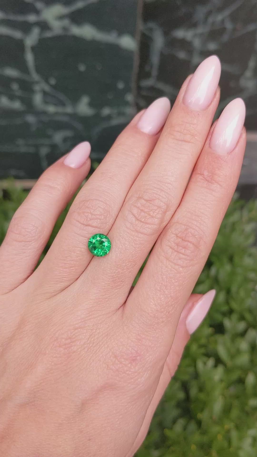 1.35 Ct. Emerald from Zambia Size Video