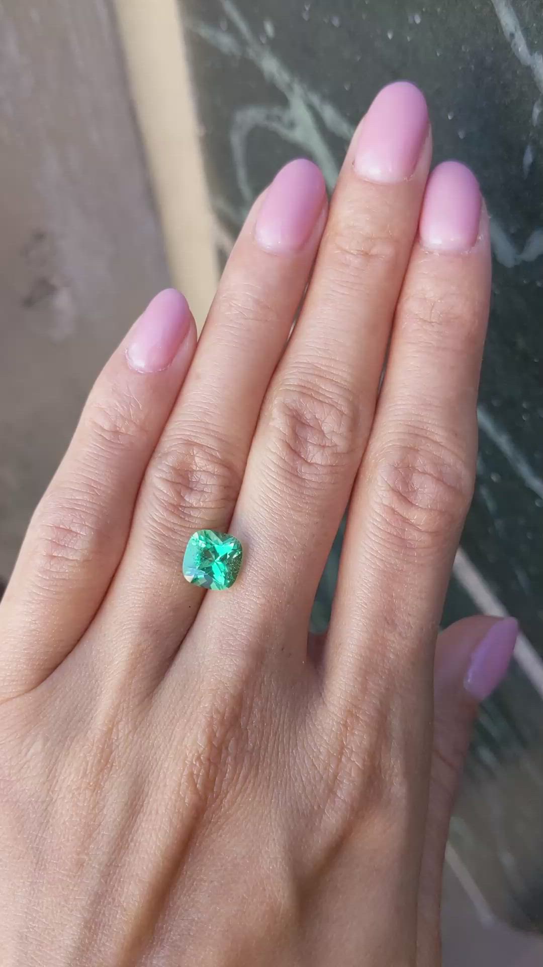 2.25 Ct. Emerald from Colombia Size Video