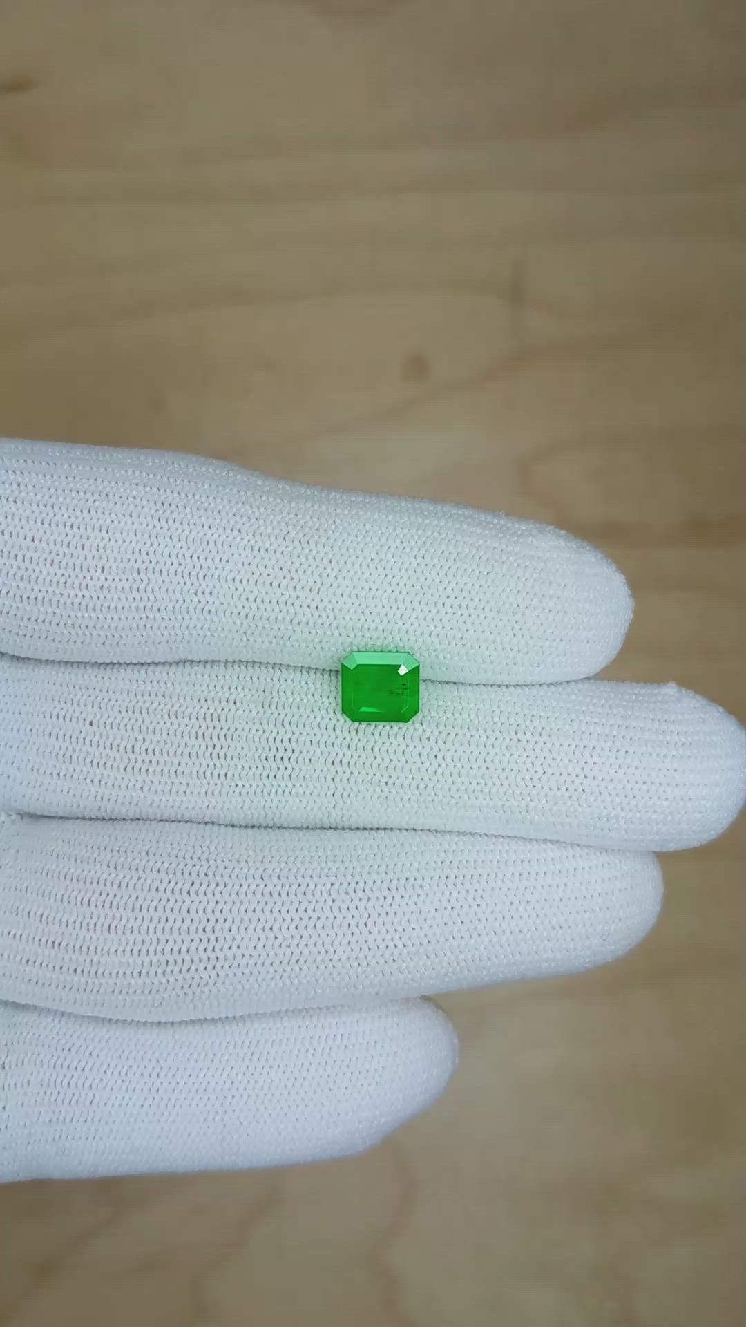 1.26 Ct. Emerald from Colombia Size Video