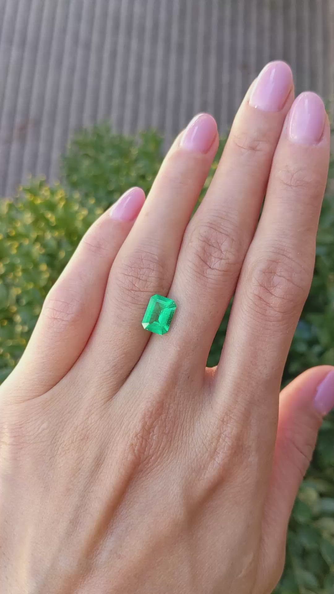 1.85 Ct. Emerald from Colombia Size Video