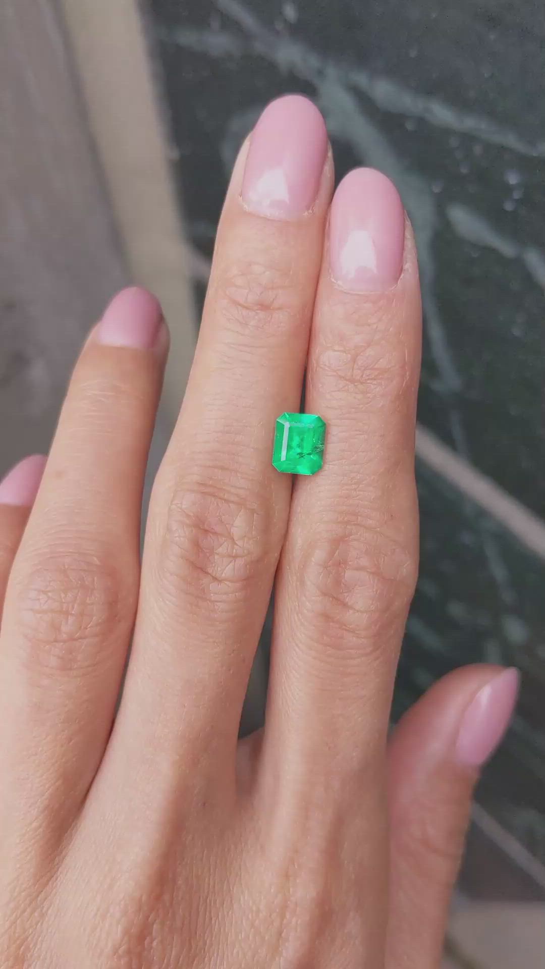 1.31 Ct. Emerald from Colombia Size Video
