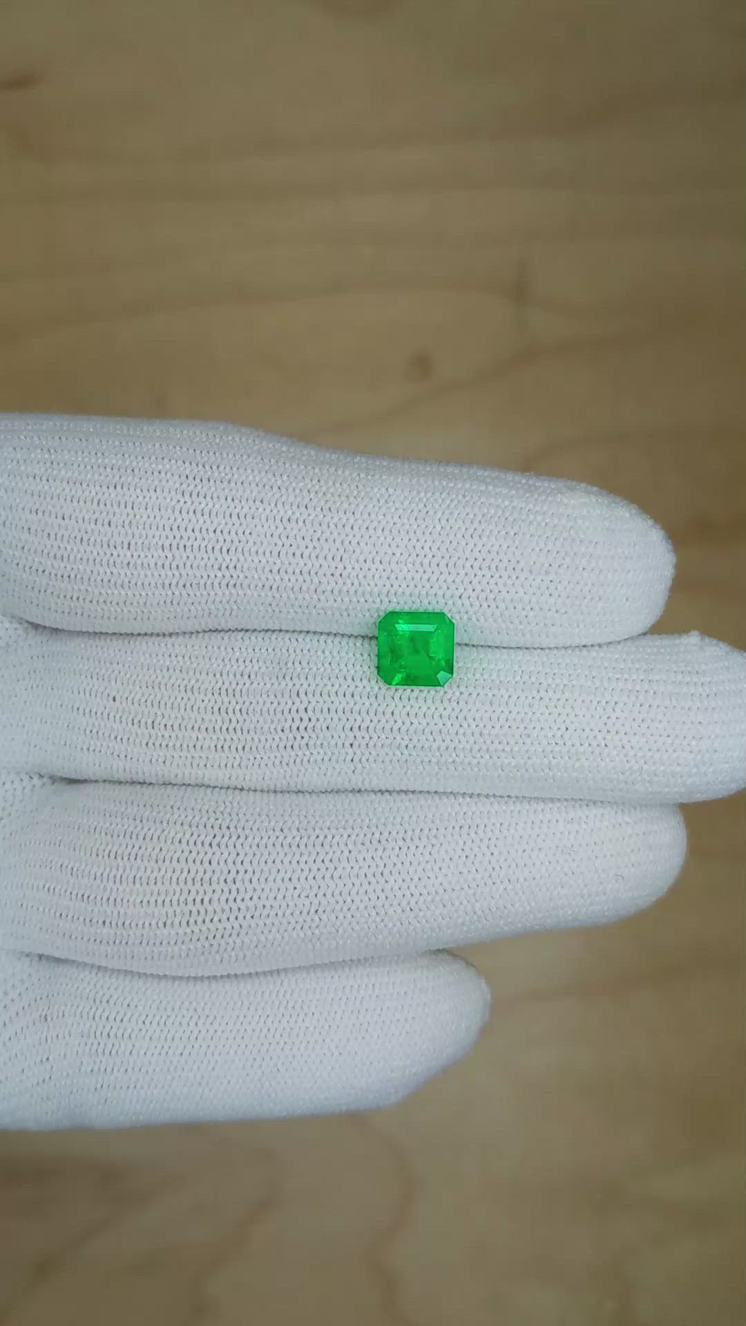 1.19 Ct. Emerald from Colombia Size Video