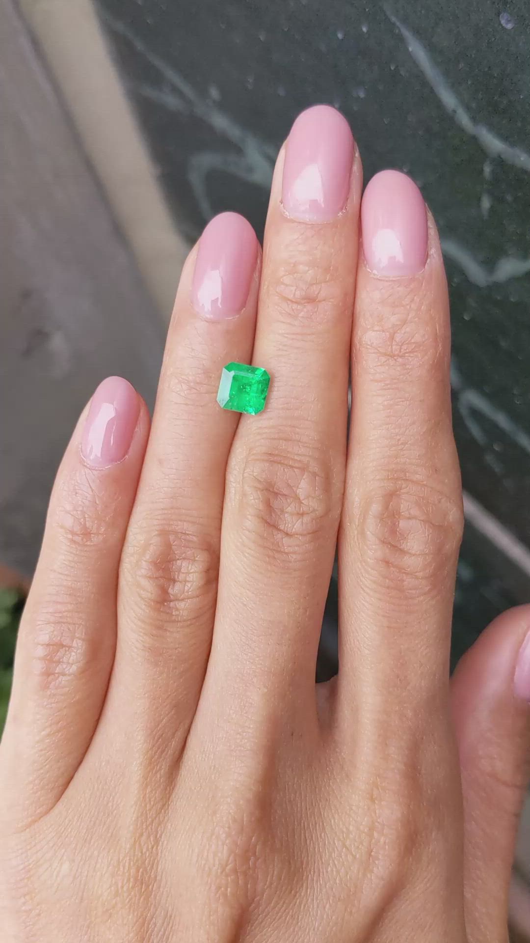 1.19 Ct. Emerald from Colombia Size Video
