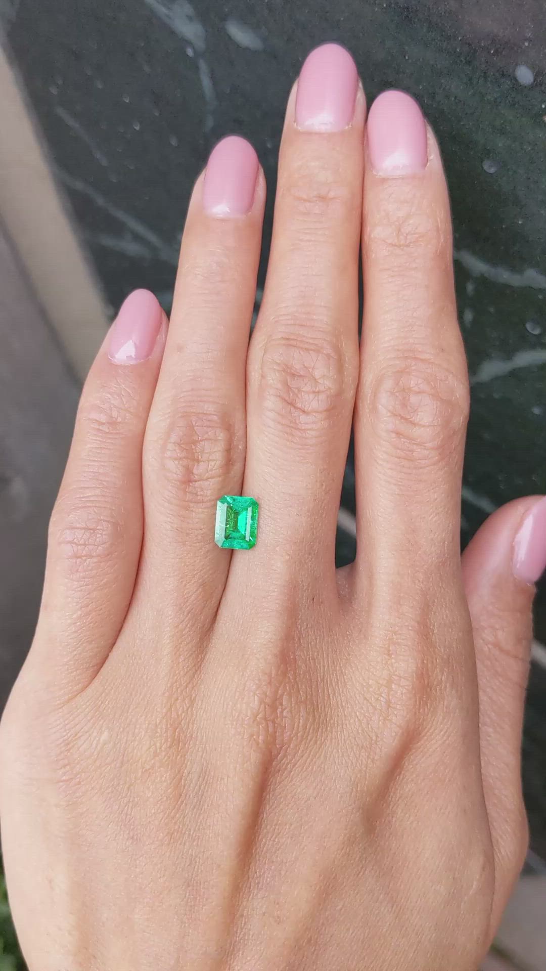 1.11 Ct. Emerald from Colombia Size Video