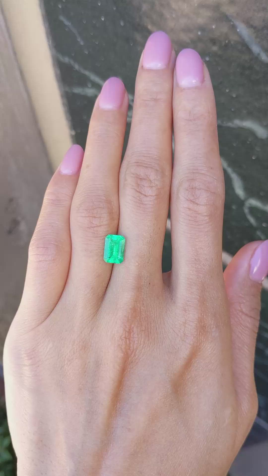 1.78 Ct. Emerald from Colombia Size Video