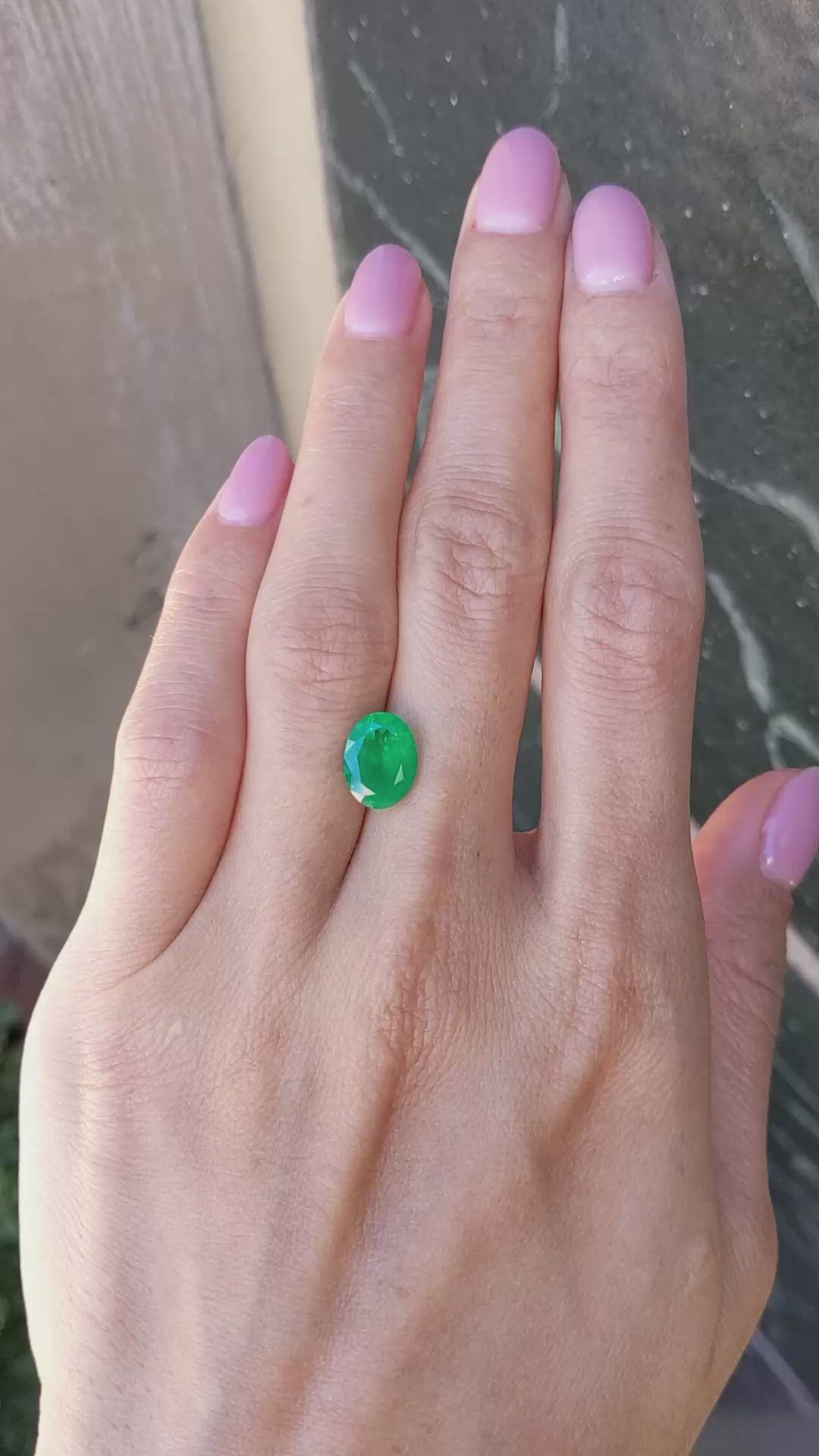 2.37 Ct. Emerald from Colombia Size Video