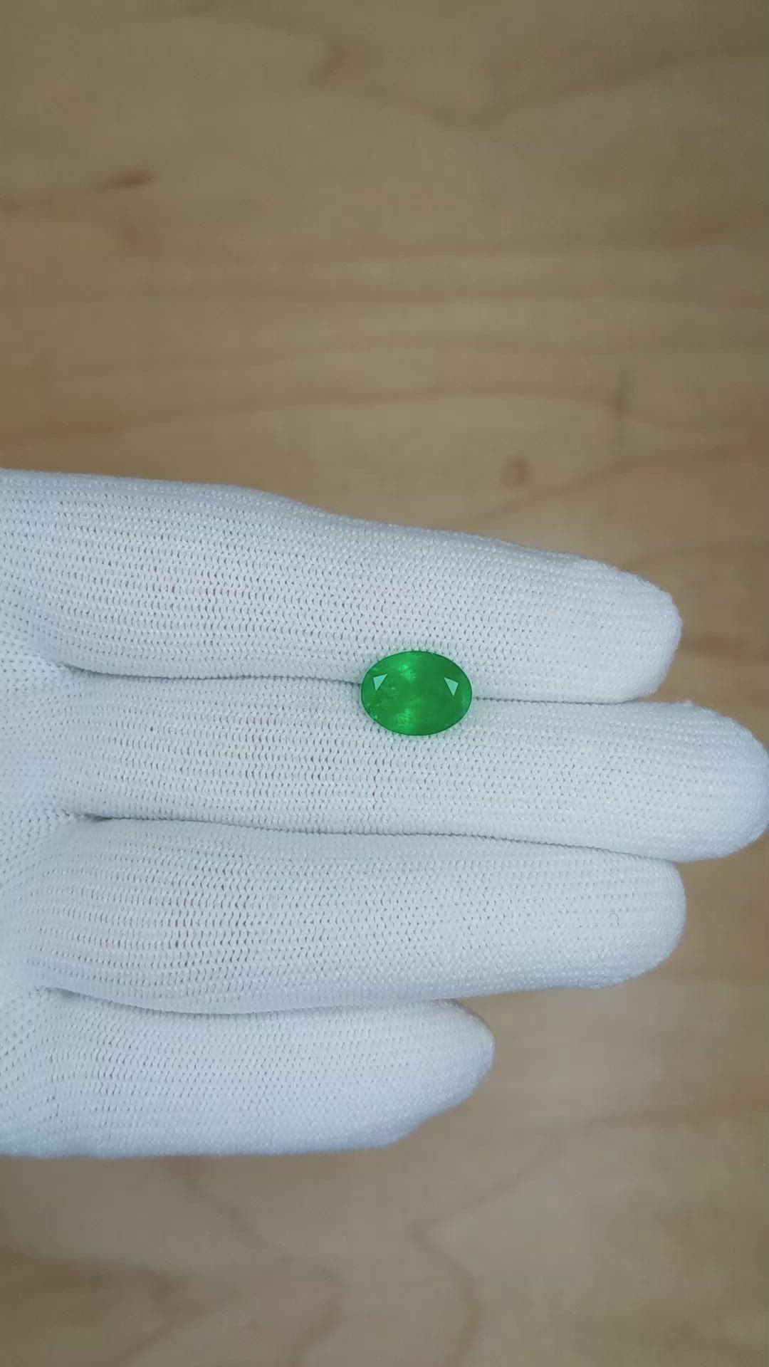 2.37 Ct. Emerald from Colombia Size Video