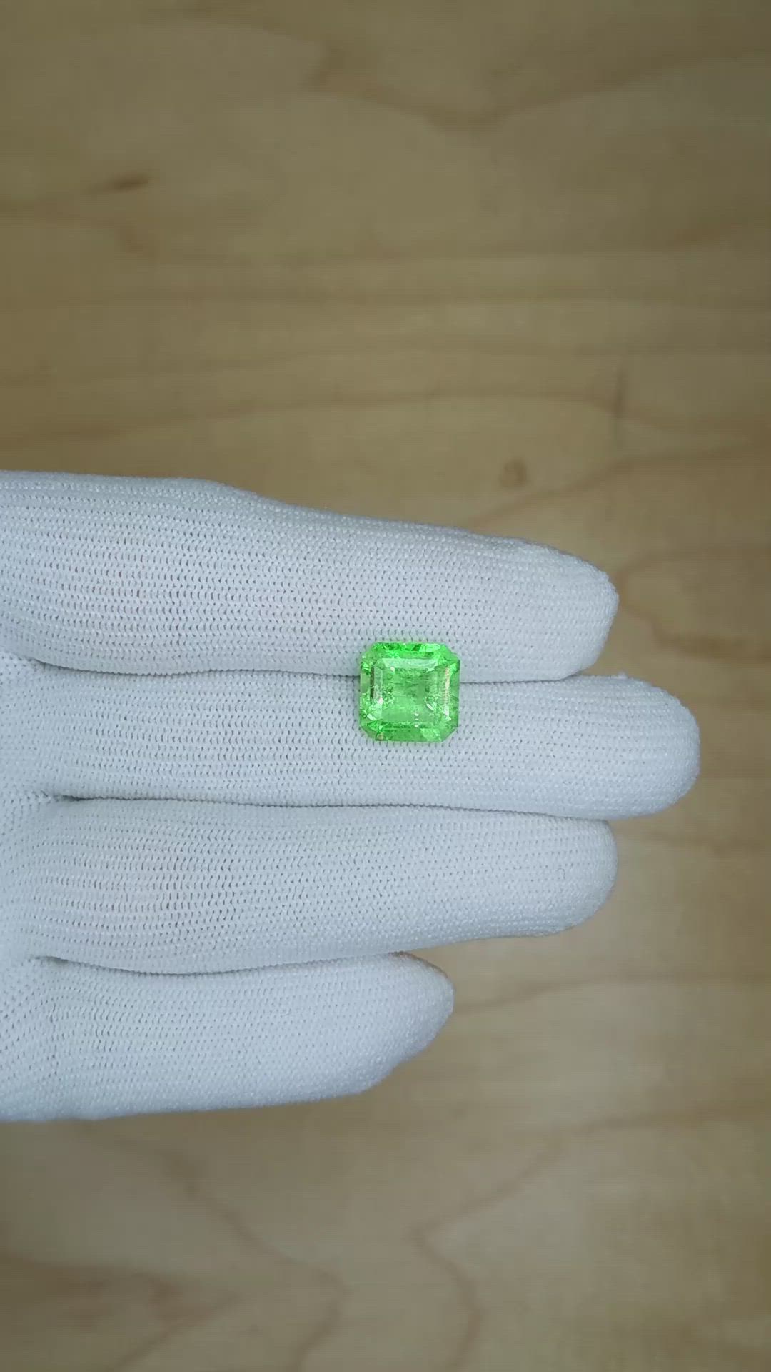 3.97 Ct. Emerald from Colombia Size Video