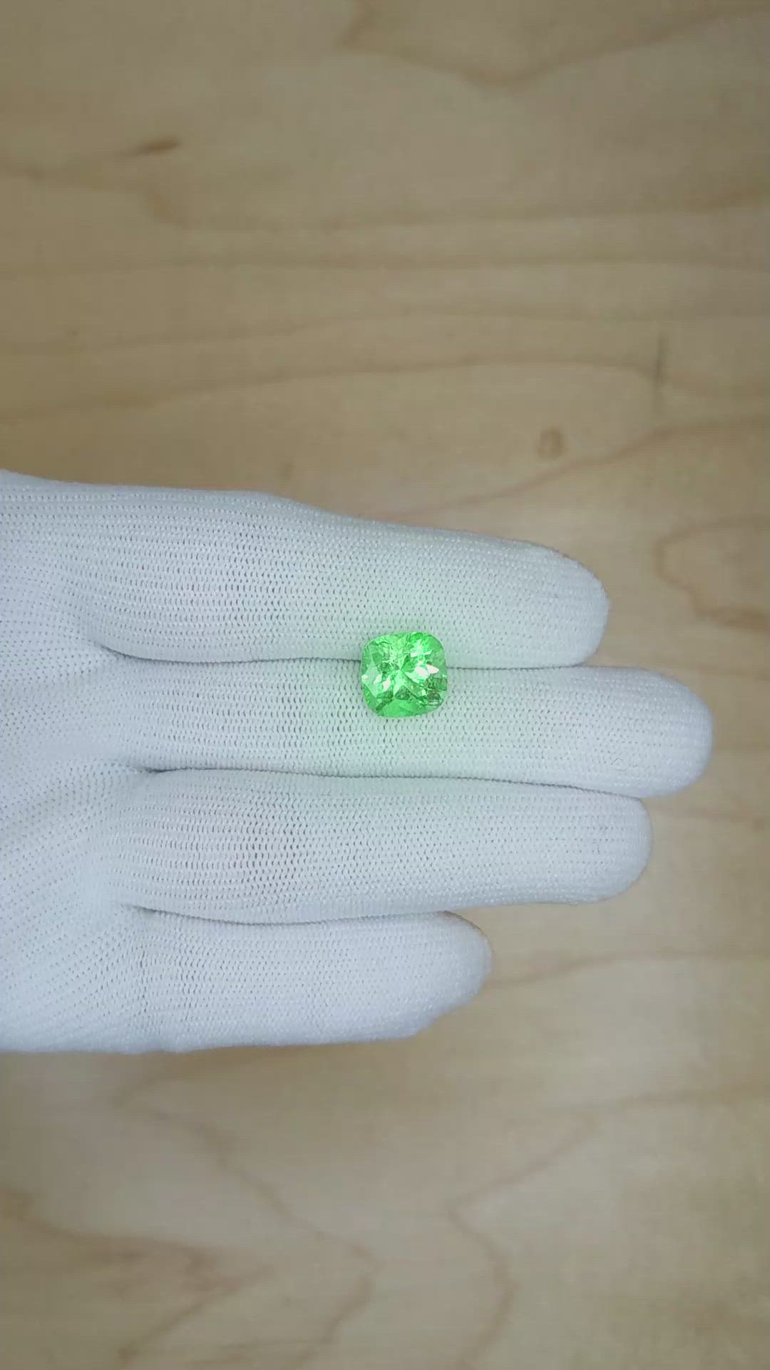 3.45 Ct. Emerald from Colombia Size Video