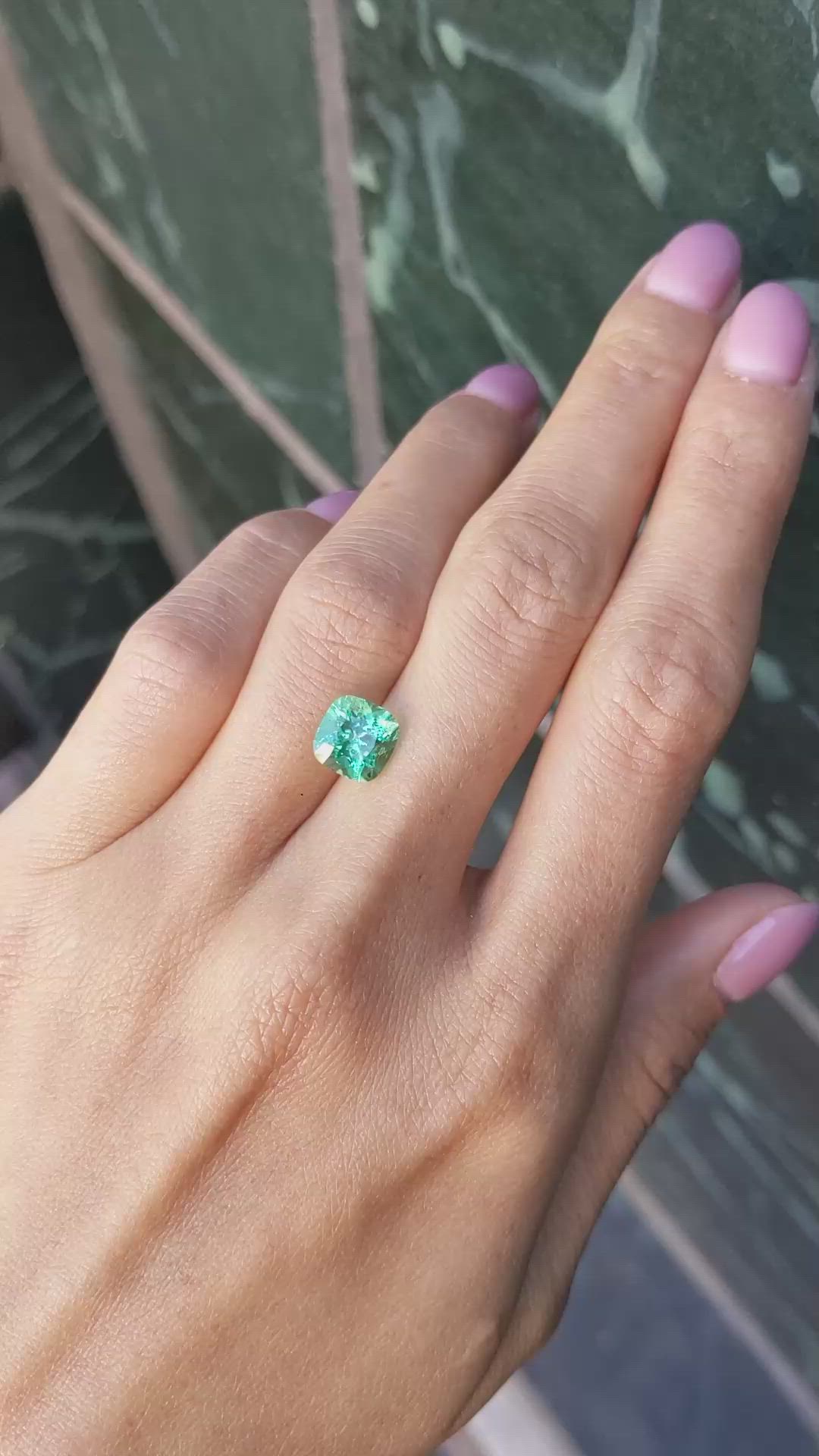 2.20 Ct. Emerald from Colombia Size Video