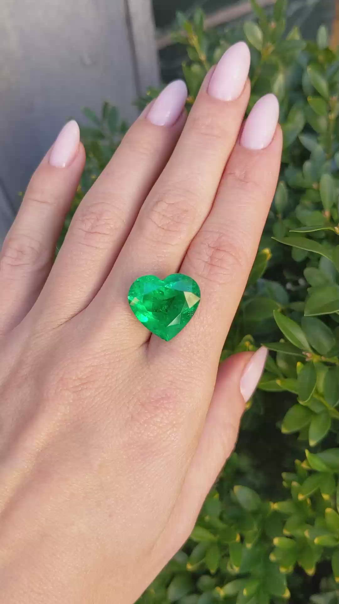 12.08 Ct. Emerald from Colombia Size Video