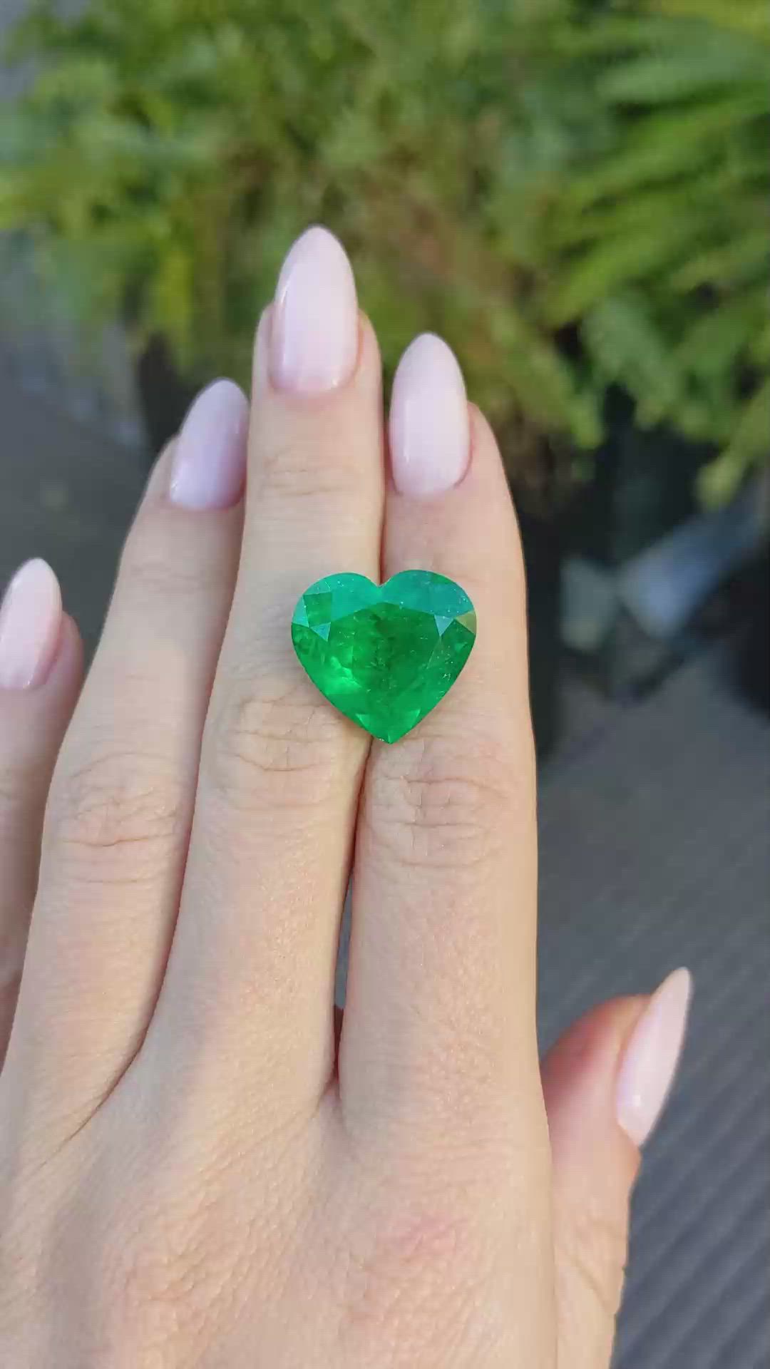 12.08 Ct. Emerald from Colombia Size Video