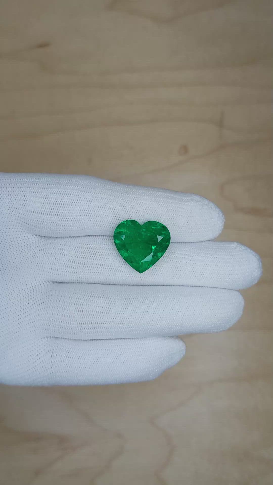 12.08 Ct. Emerald from Colombia Size Video