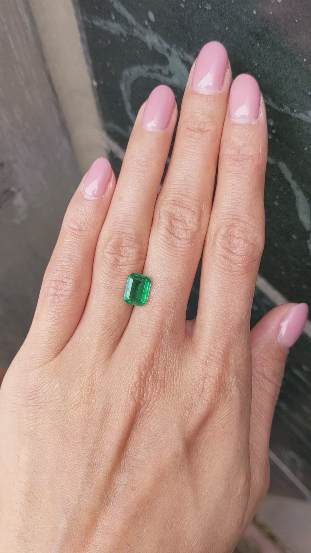 2.35 Ct. Emerald from Zambia Size Video