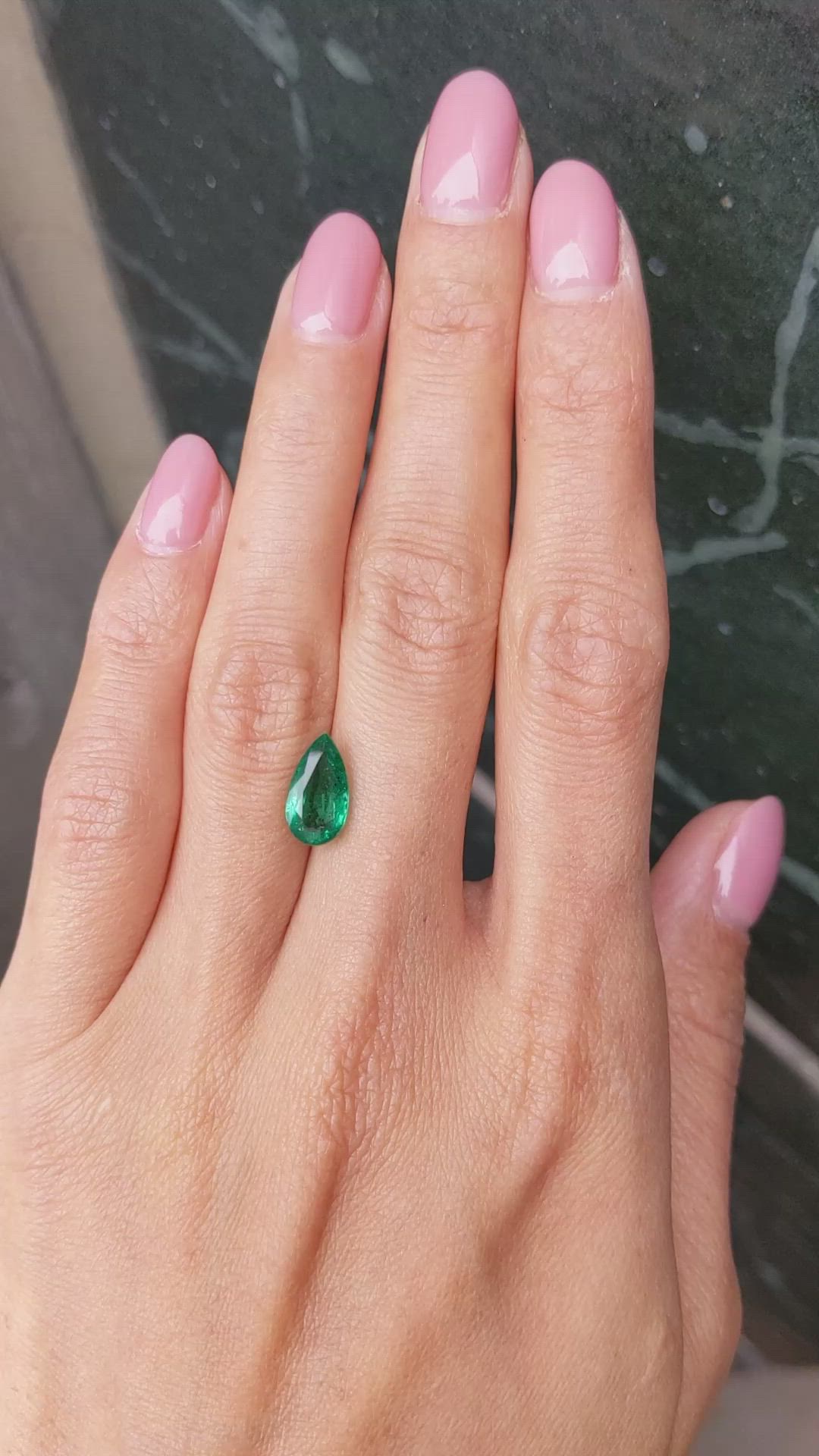 2.08 Ct. Emerald from Zambia Size Video