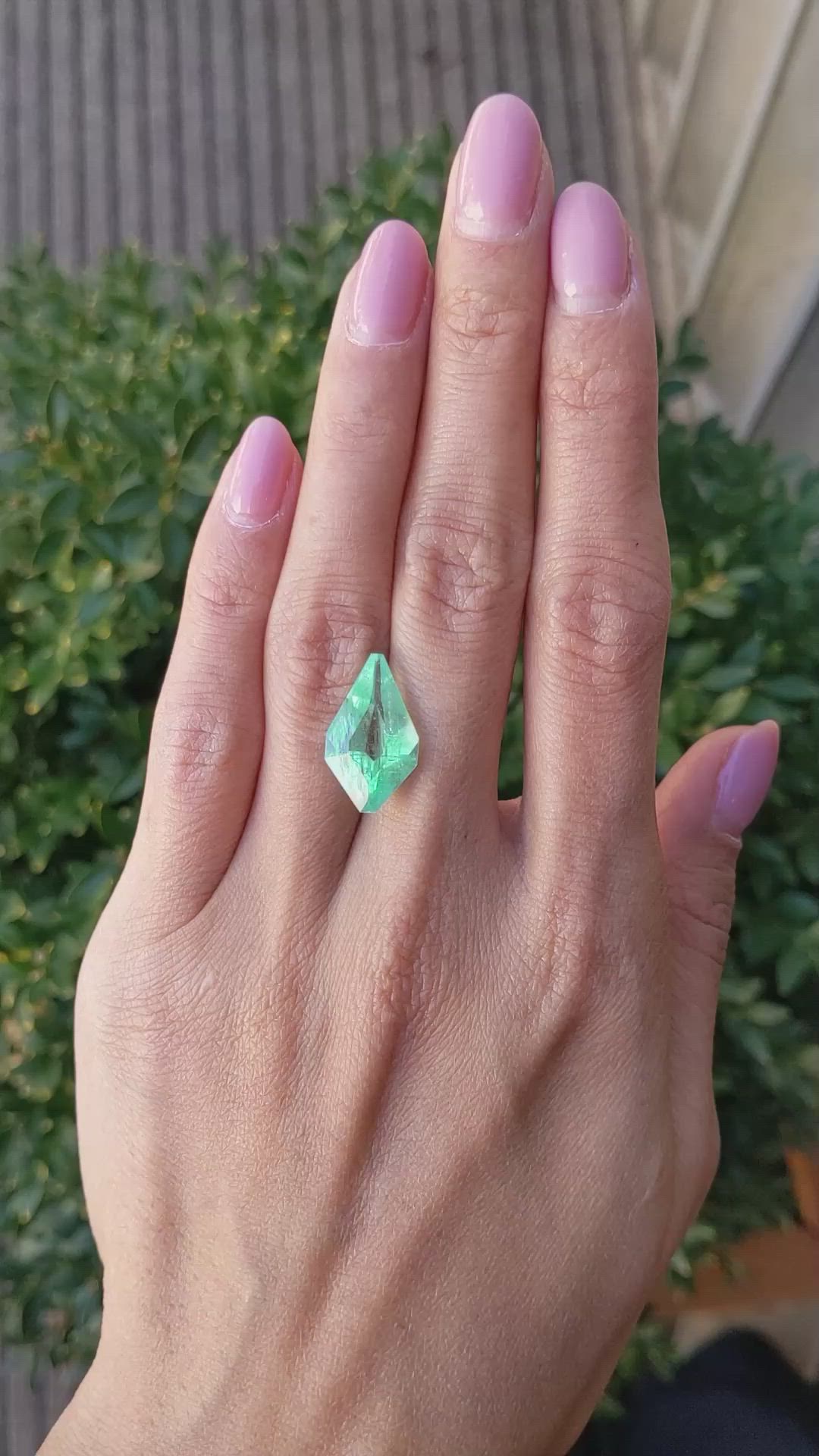 6.01 Ct. Emerald from Russia Size Video