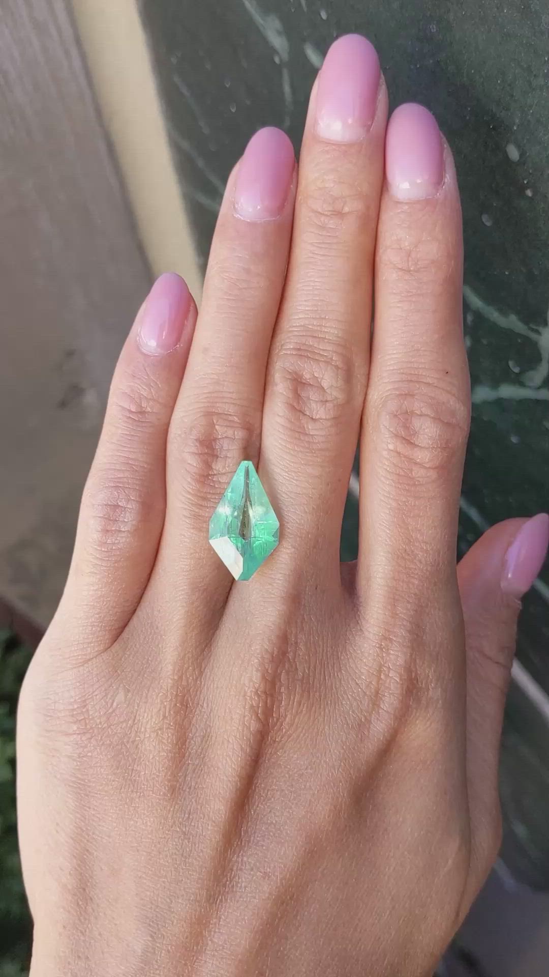 6.01 Ct. Emerald from Russia Size Video