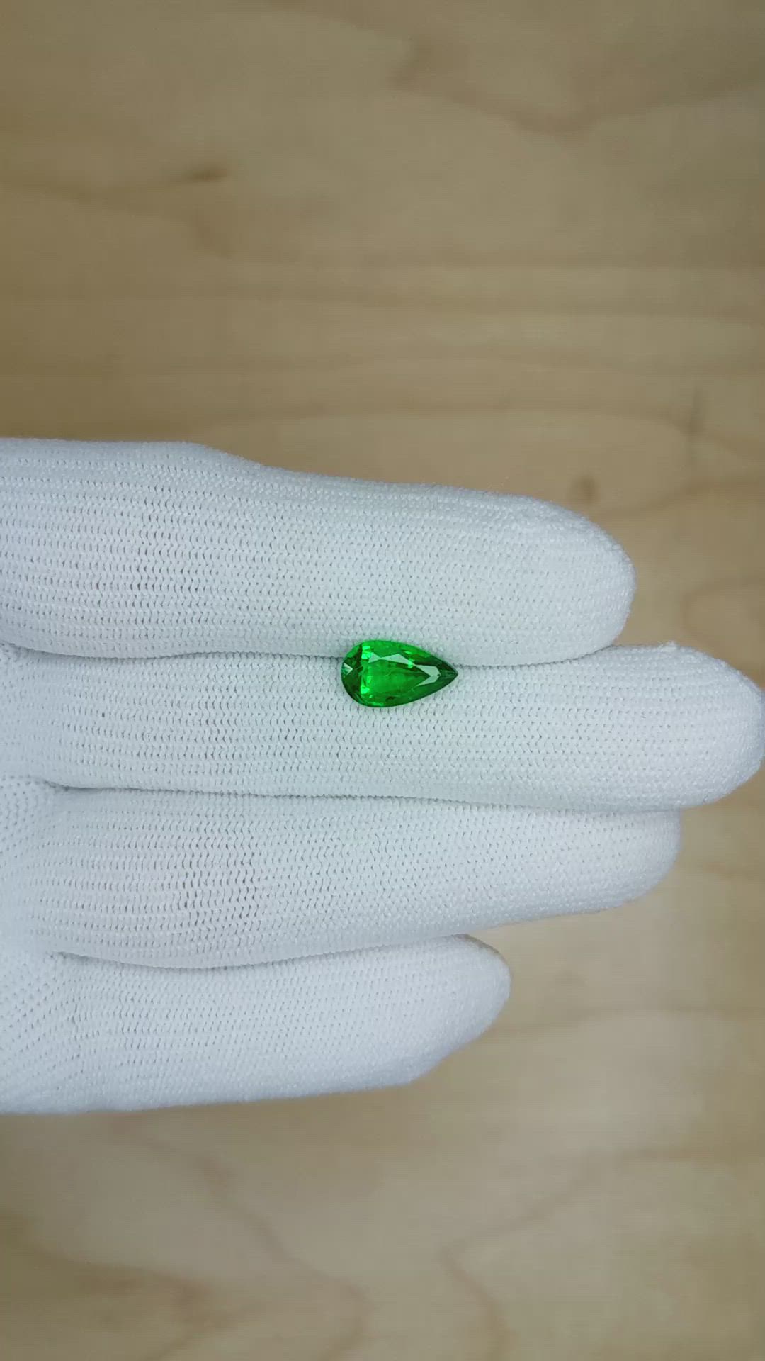 1.41 Ct. Emerald from Zambia Size Video