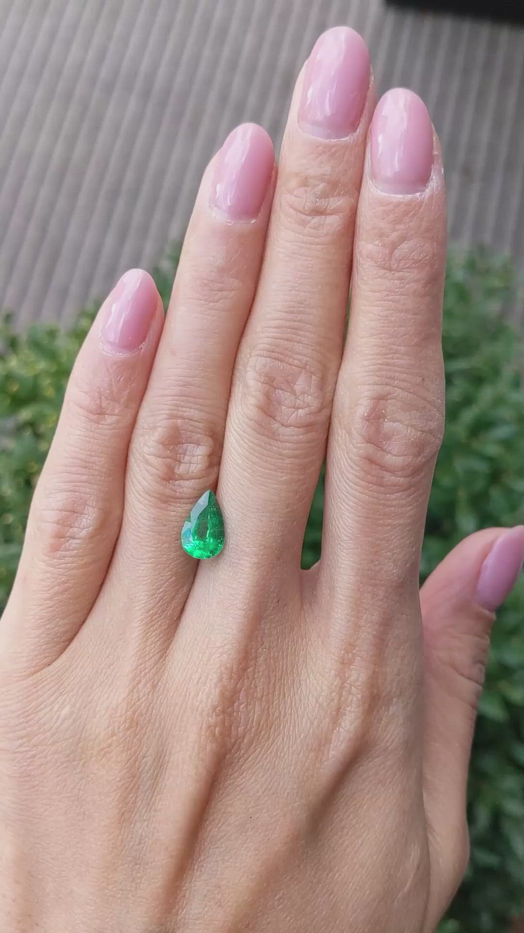 1.86 Ct. Emerald from Zambia Size Video