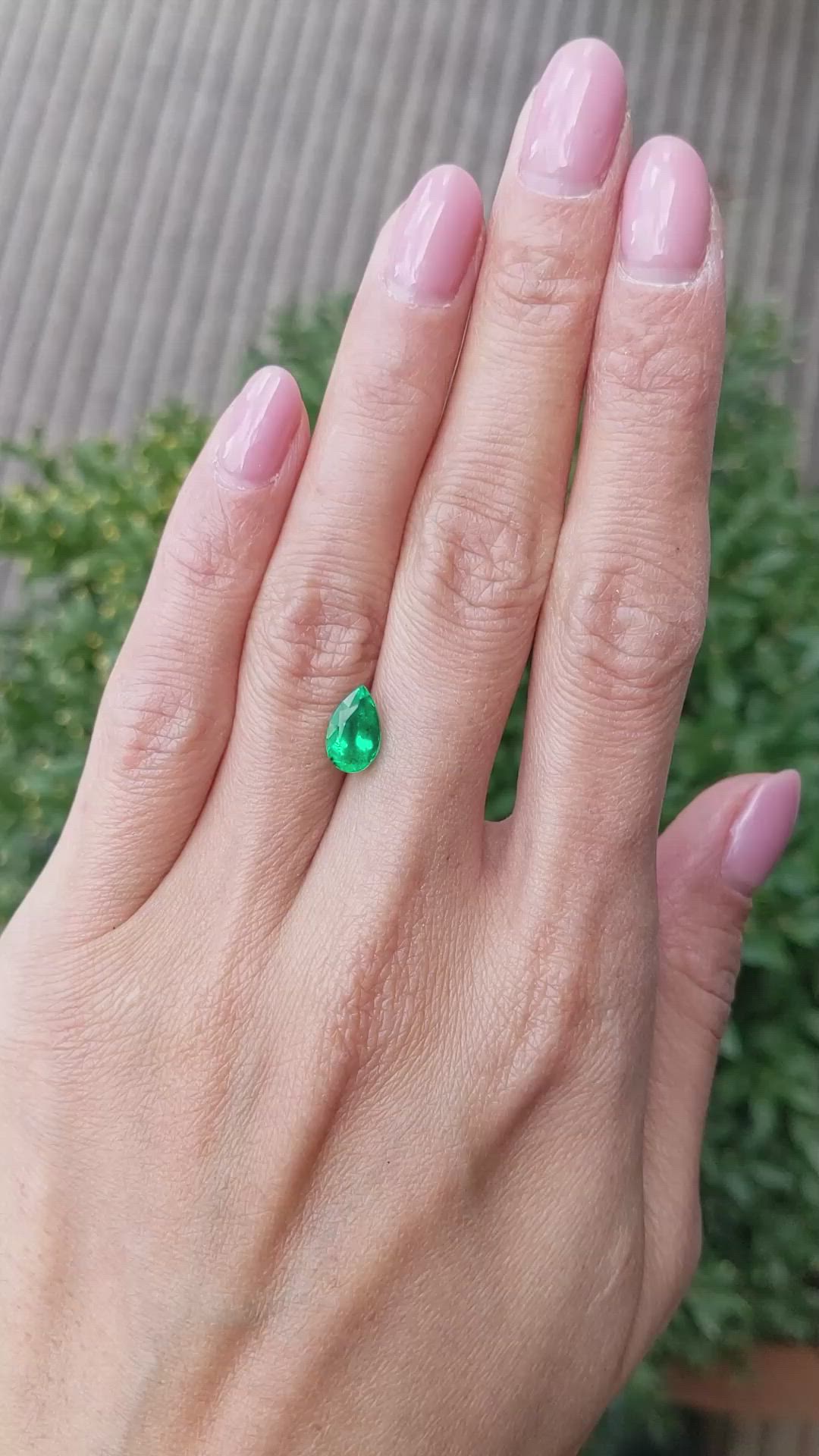 1.46 Ct. Emerald from Zambia Size Video