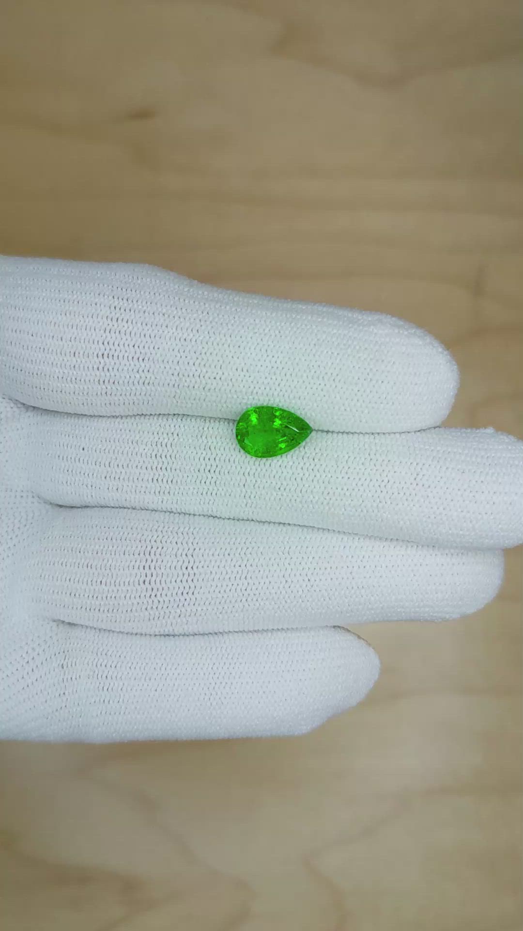 1.42 Ct. Emerald from Zambia Size Video