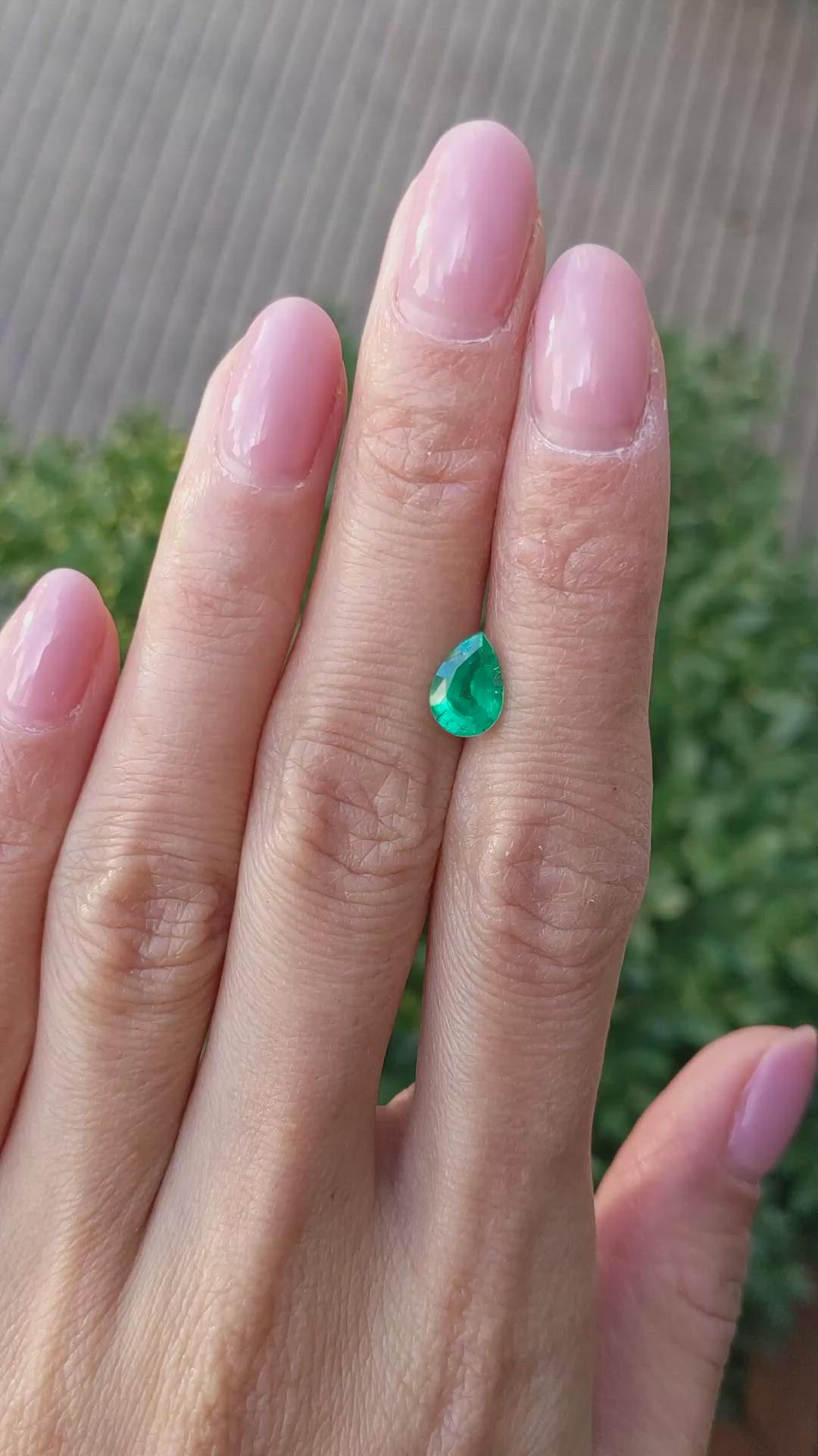 1.16 Ct. Emerald from Zambia Size Video